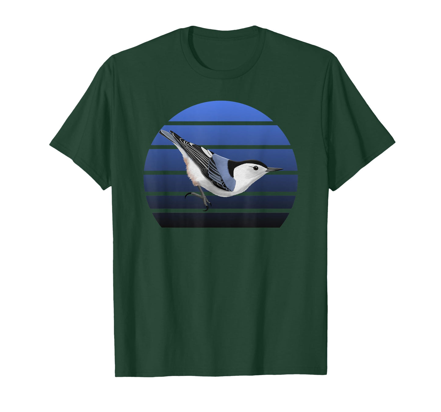 jz.birds White-Breasted Nuthatch Bird Birdlover Birdwatcher Biologist T-Shirt