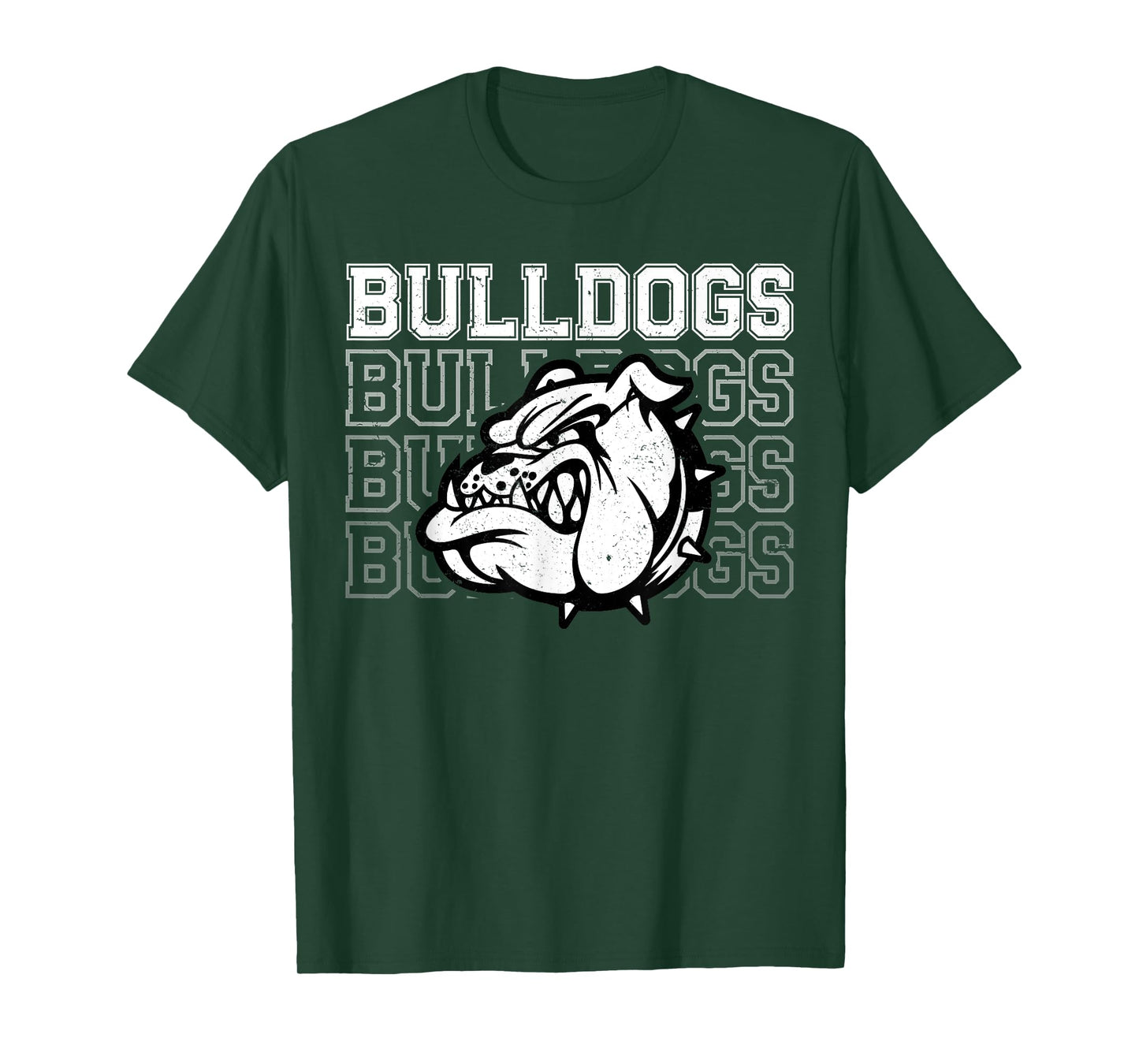 Bulldogs Mascot Team Spirit Vintage Sports Fan T-Shirt