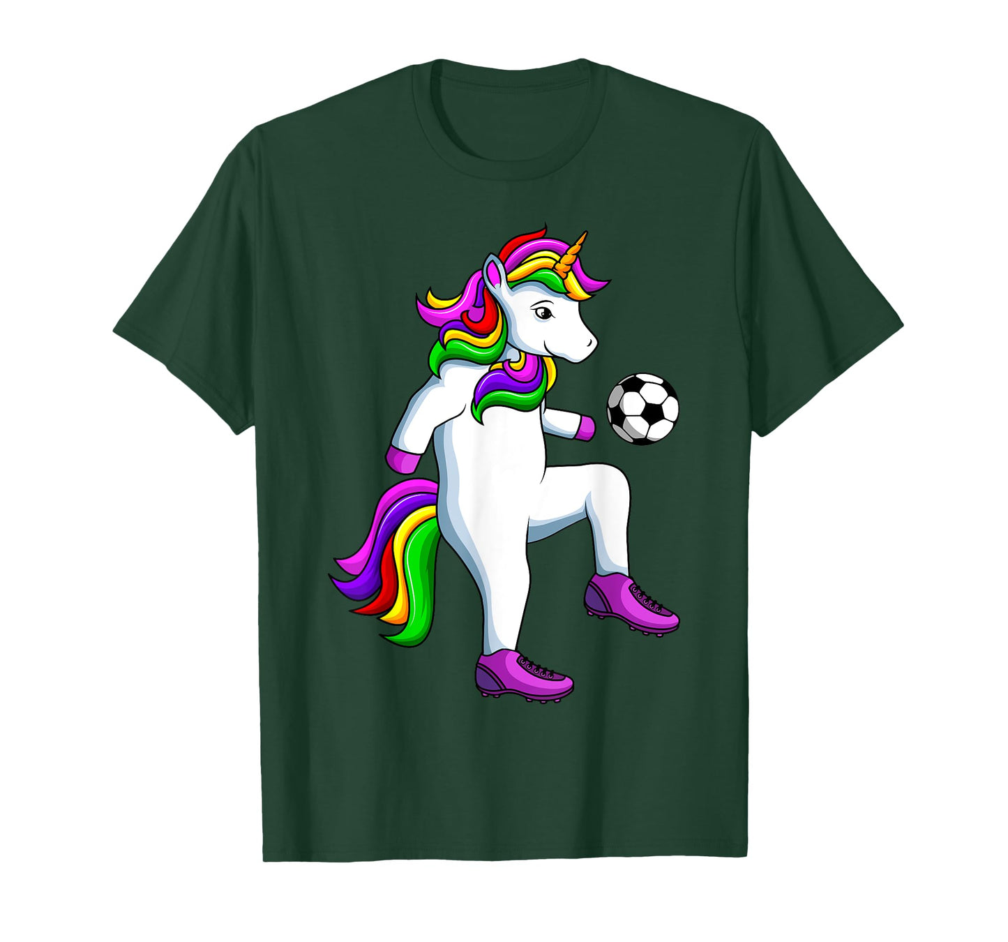 Soccer Girl Unicorn Youth Women Players T-Shirt