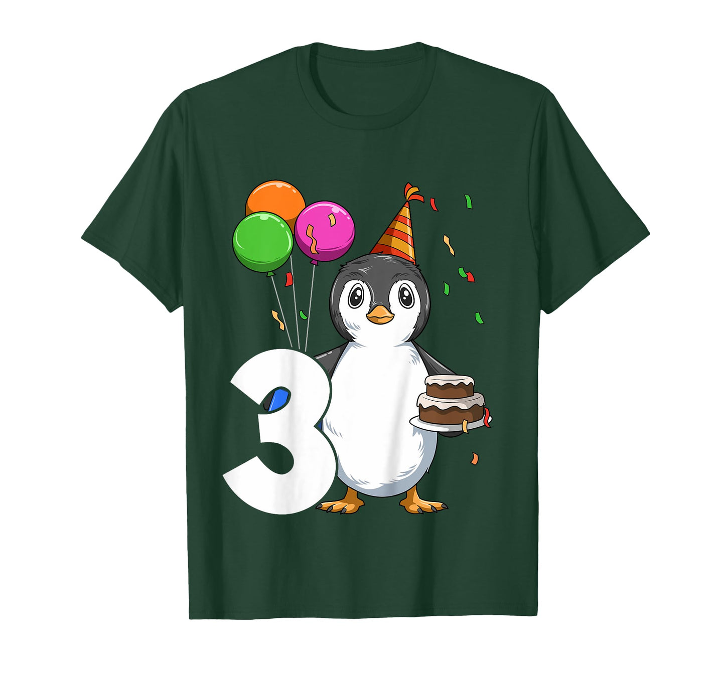 Penguin Birthday 3 Penguin 3rd Birthday Outfit Penguin Party T-Shirt