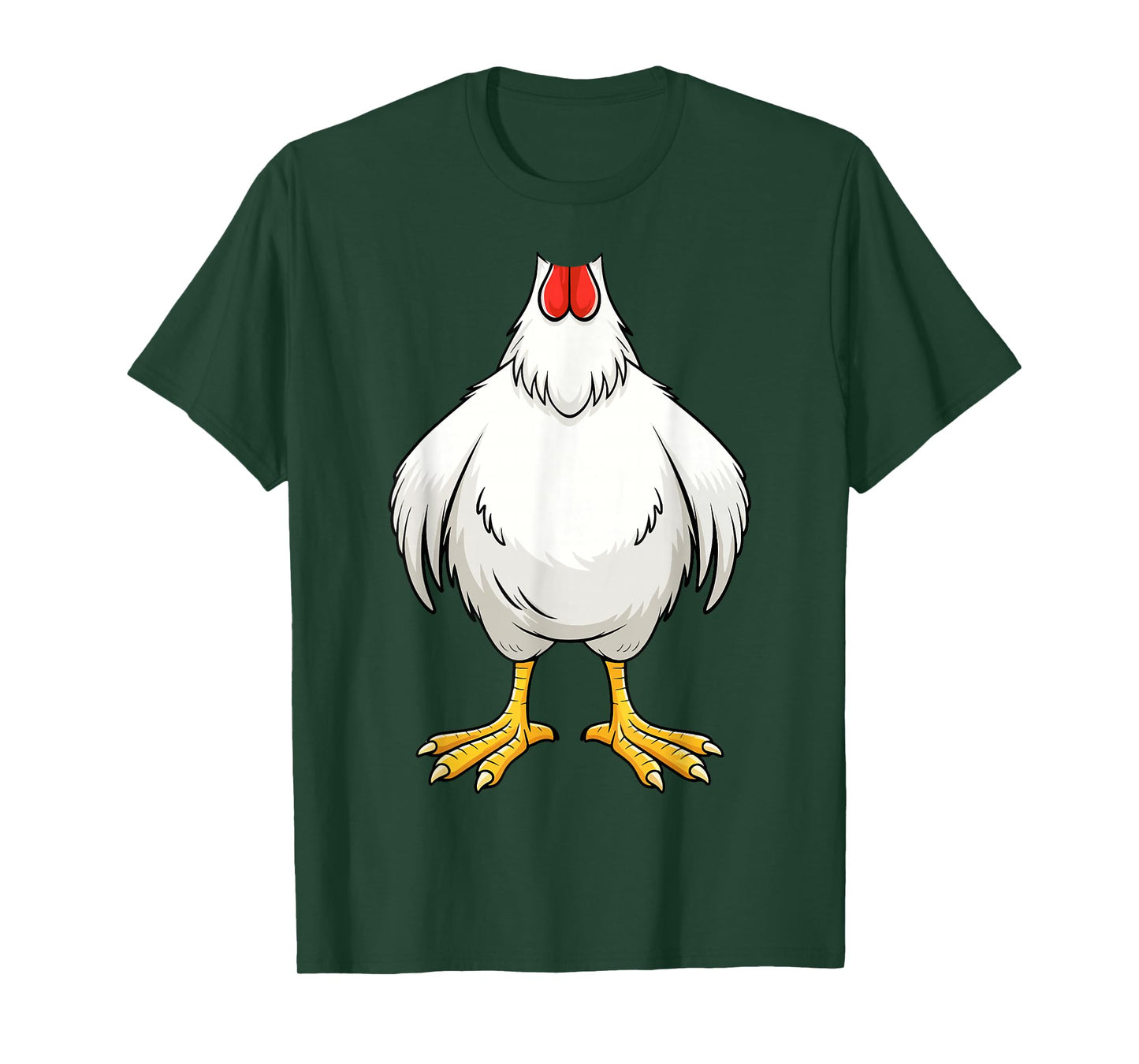 Chicken Shirt Adult Kids Men Women Chicken Hen Body Costume T-Shirt