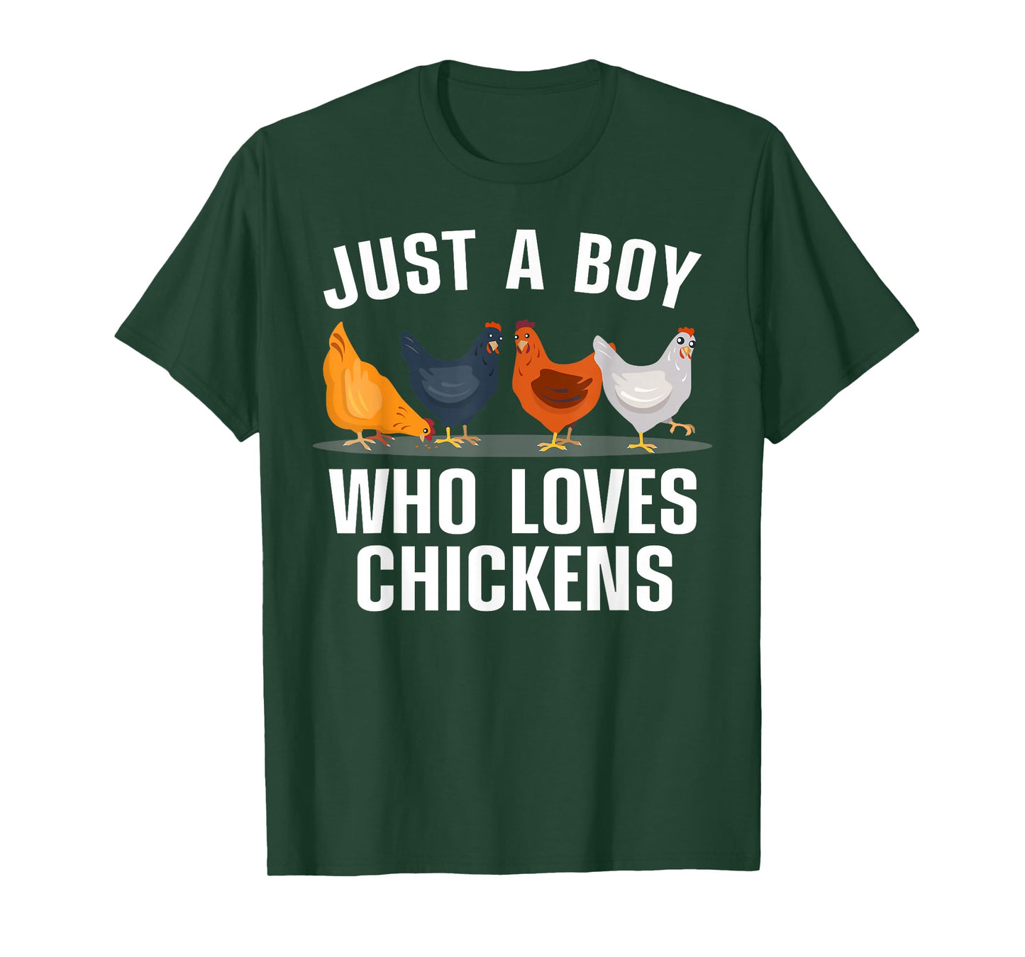 Cute Chicken Design For Men Boys Kids Farming Chicken Lover T-Shirt