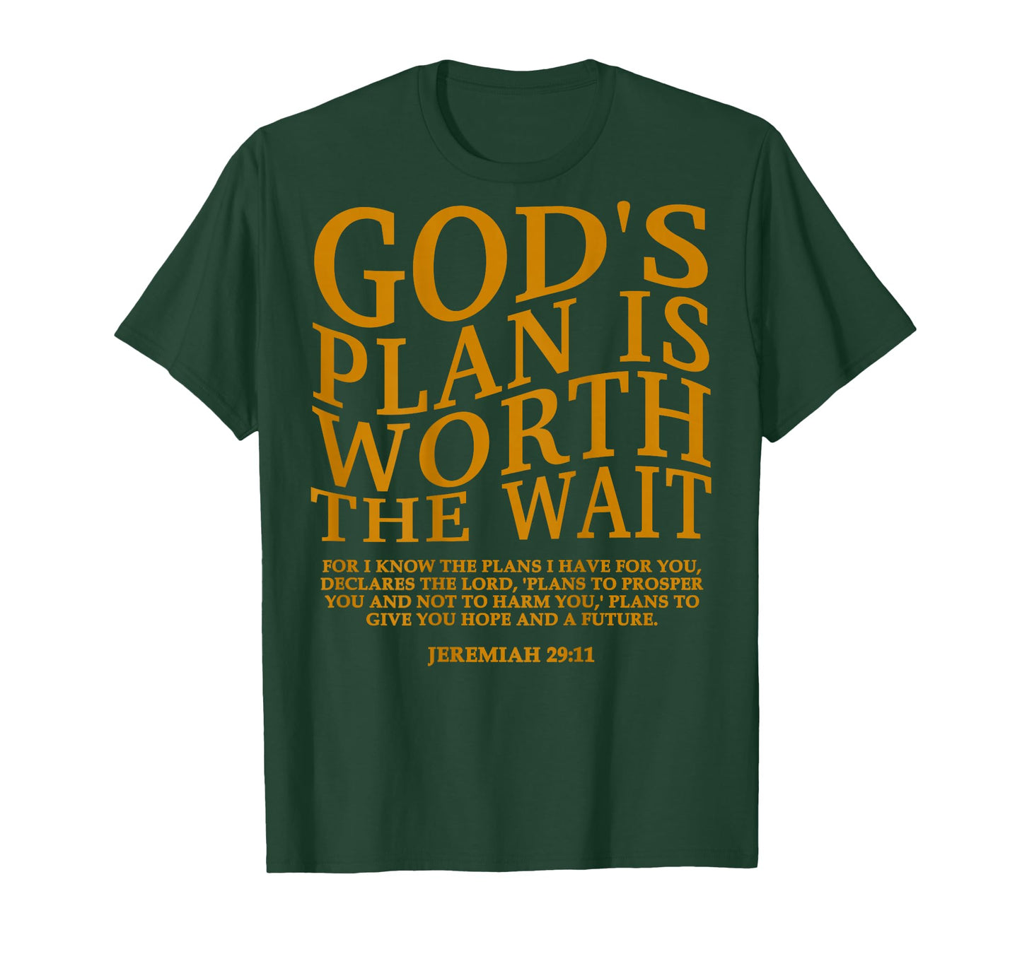 God's Plan is Worth The Wait Christian Jesus God Sister Mom T-Shirt