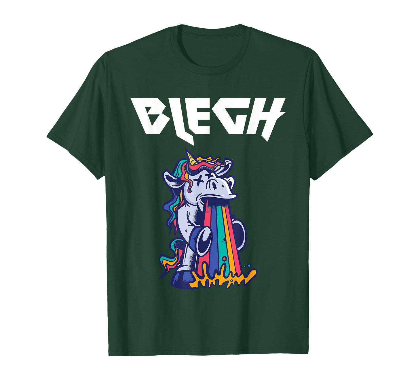 Blegh Heavy Metal Metalcore Unicorn T-Shirt