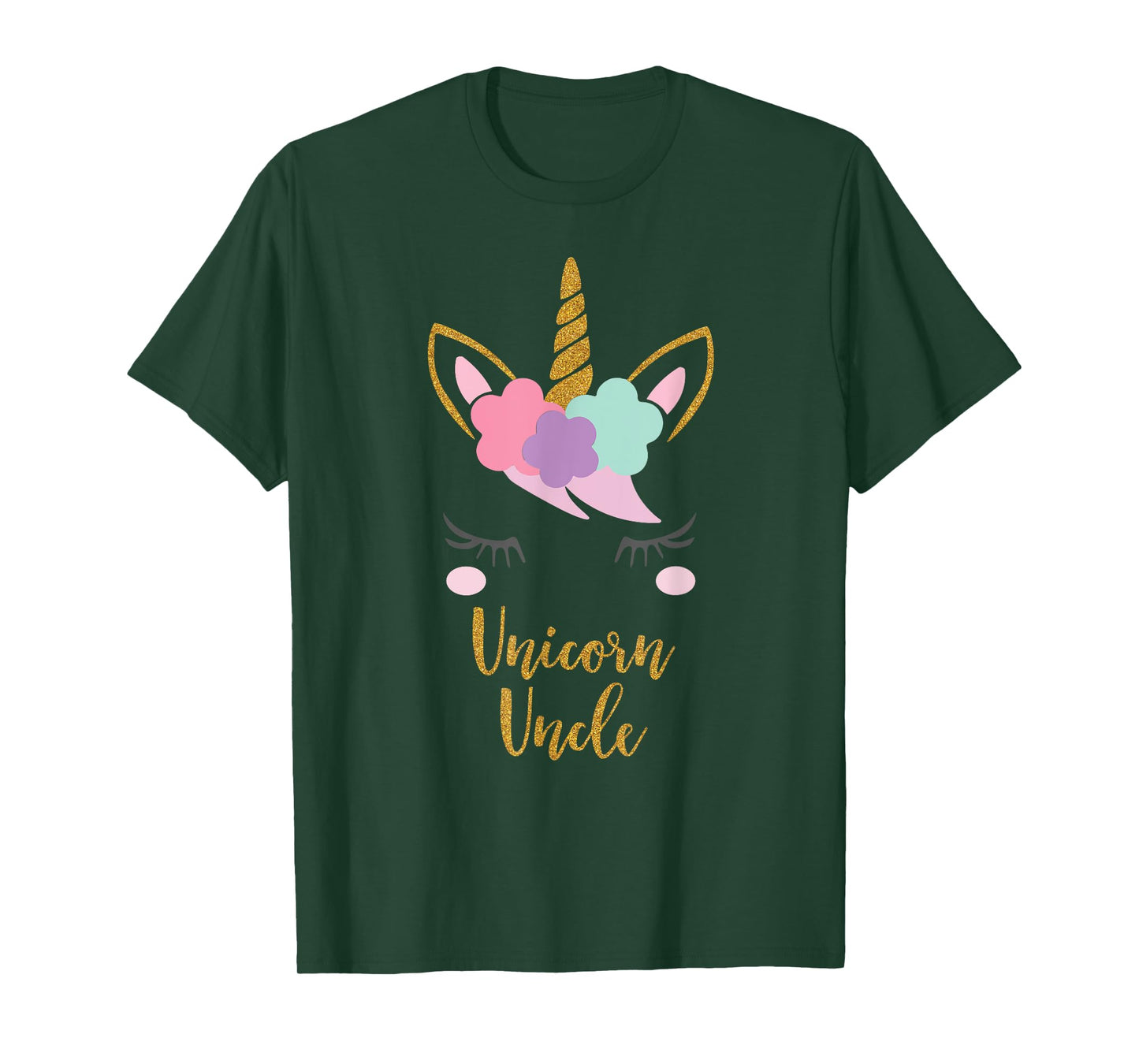 Unicorn Uncle Shirt, Uncle of the Birthday Girl Gift T-Shirt