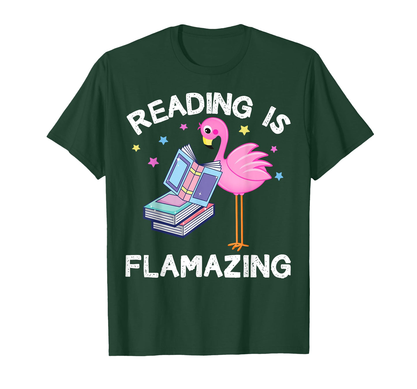 Reading is Flamazing Funny Flamingo Book Lover Reader Gift T-Shirt