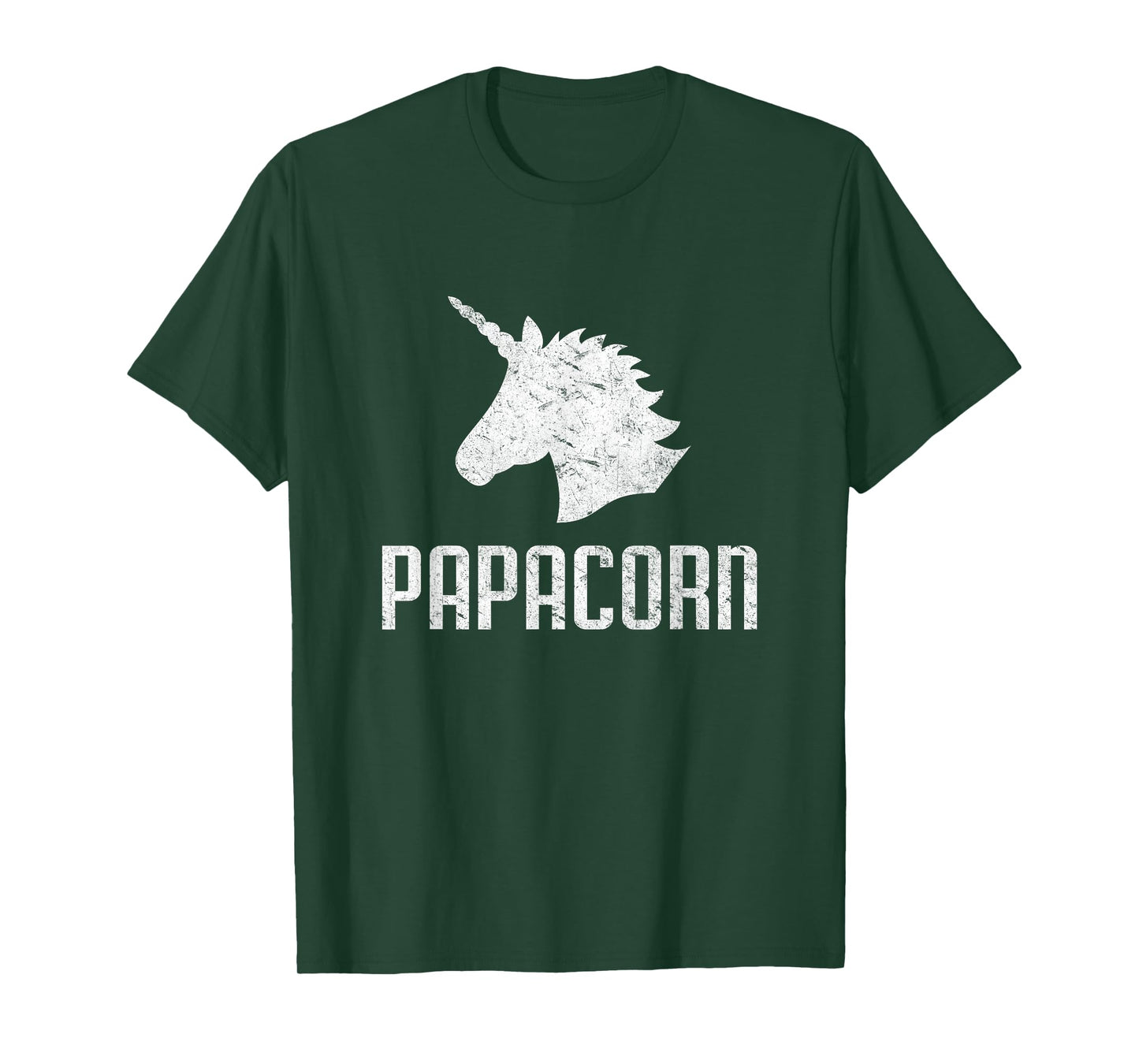 Papa Corn Unicorn Dad T-Shirt Funny Matching Birthday Party T-Shirt