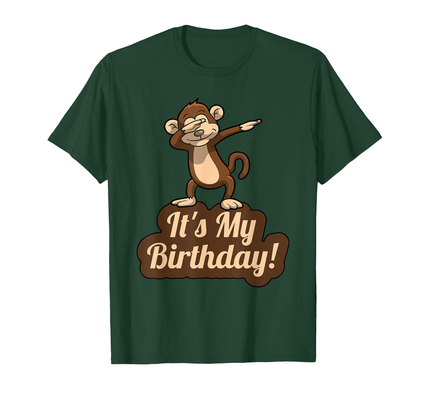 It's My Birthday Dabbing Monkey T-Shirt for Men, Women, Kids T-Shirt