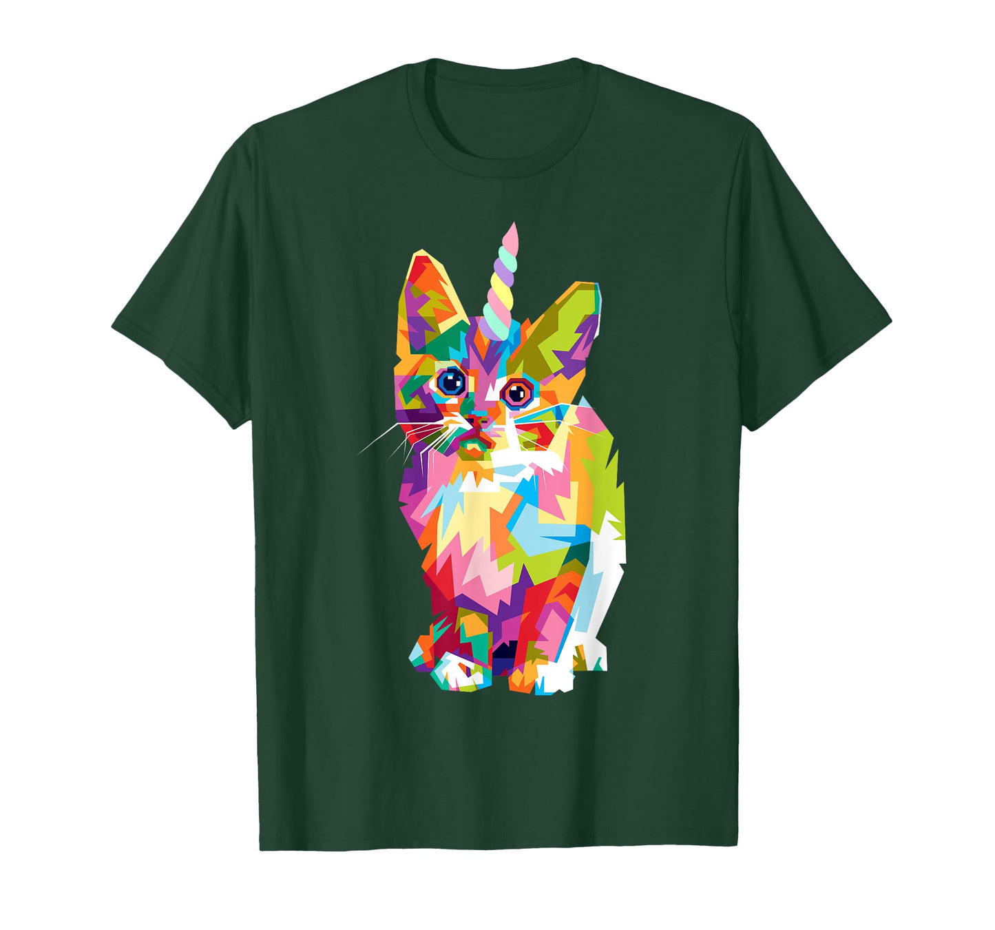 Caticorn Rainbow Shirt My Cat is a Magical Unicorn Kittycorn T-Shirt for Men Women Kids