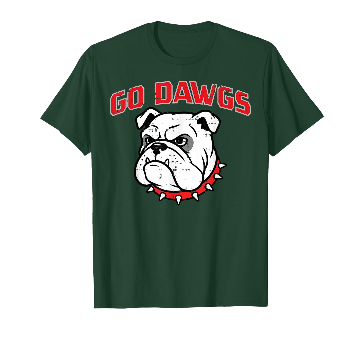 Bulldog Go Dawgs Men Women Kids Girls Youth Teen Boys T-Shirt