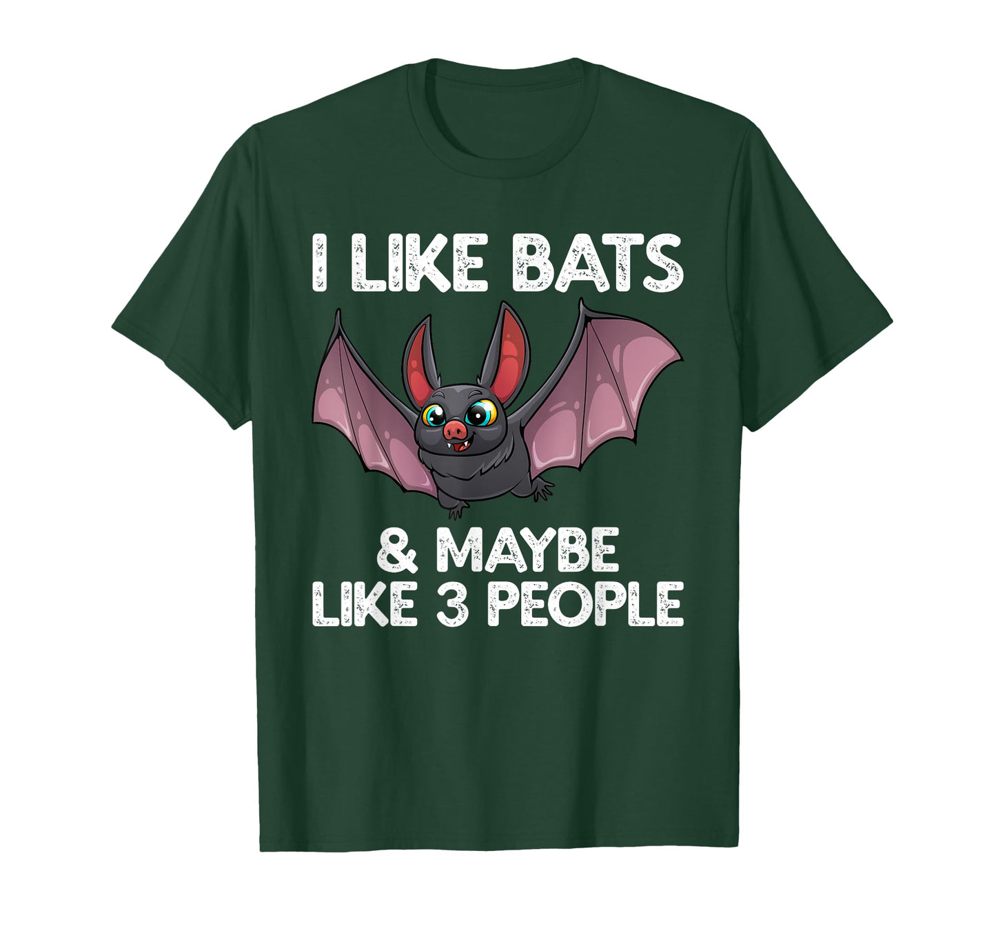 Cute Bat Art For Men Women Nocturnal Bird Creature Bat Lover T-Shirt