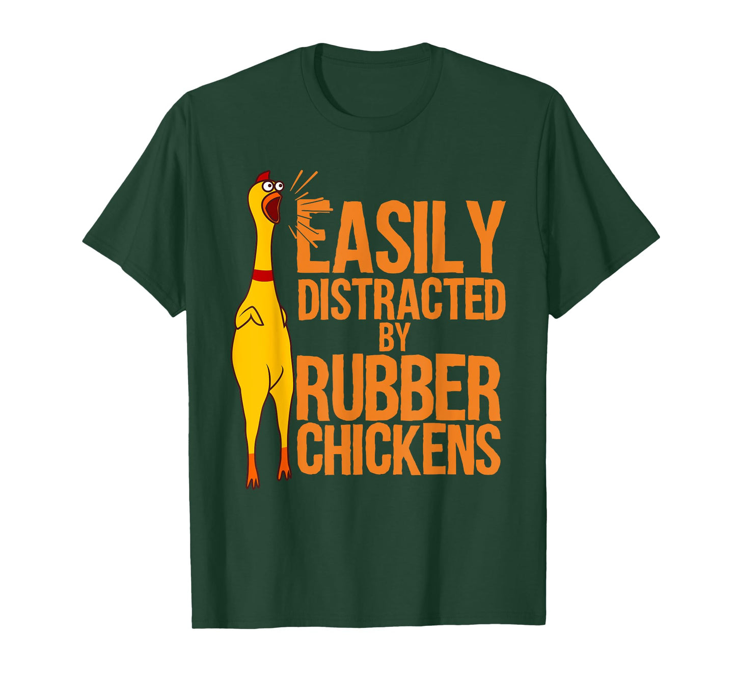 Funny Rubber Chicken Art For Men Women Giant Rubber Chicken T-Shirt
