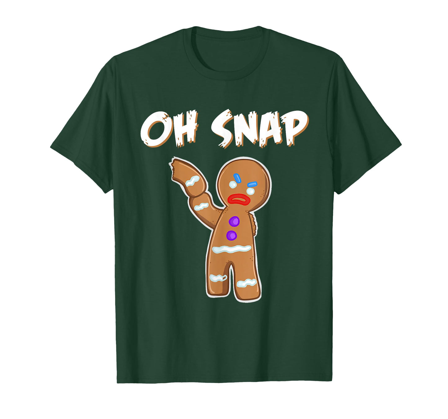 Gingerbread Man Oh Snap Christmas Funny Cookie Baking Gift T-Shirt