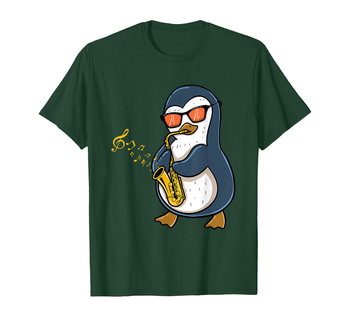 Penguin Playing Saxophone T-Shirt