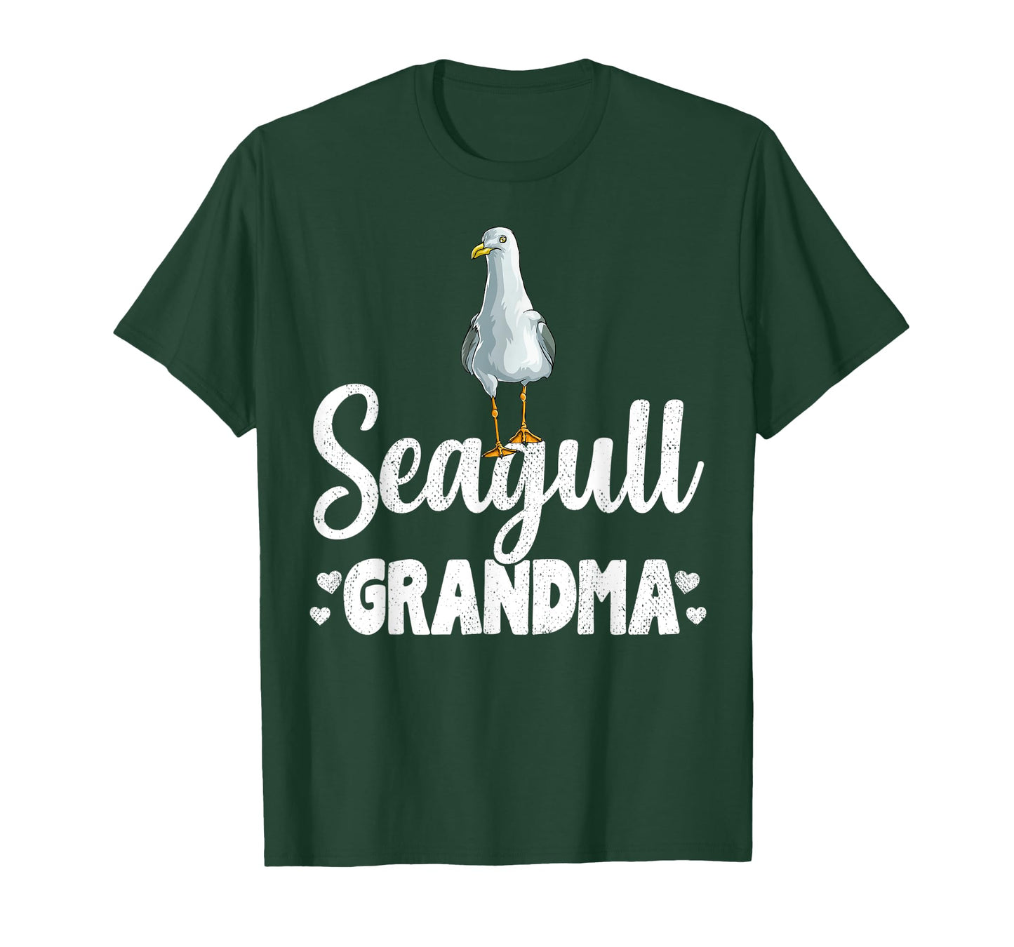 Seagull Grandma Beach Ocean gift Seagulls Men Women Kids T-Shirt