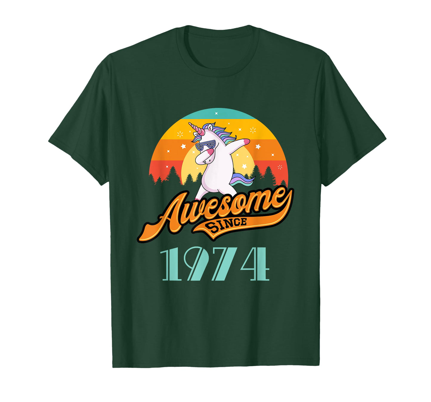 Awesome since 1974 - Year of Birth & Birthday Gift T-Shirt