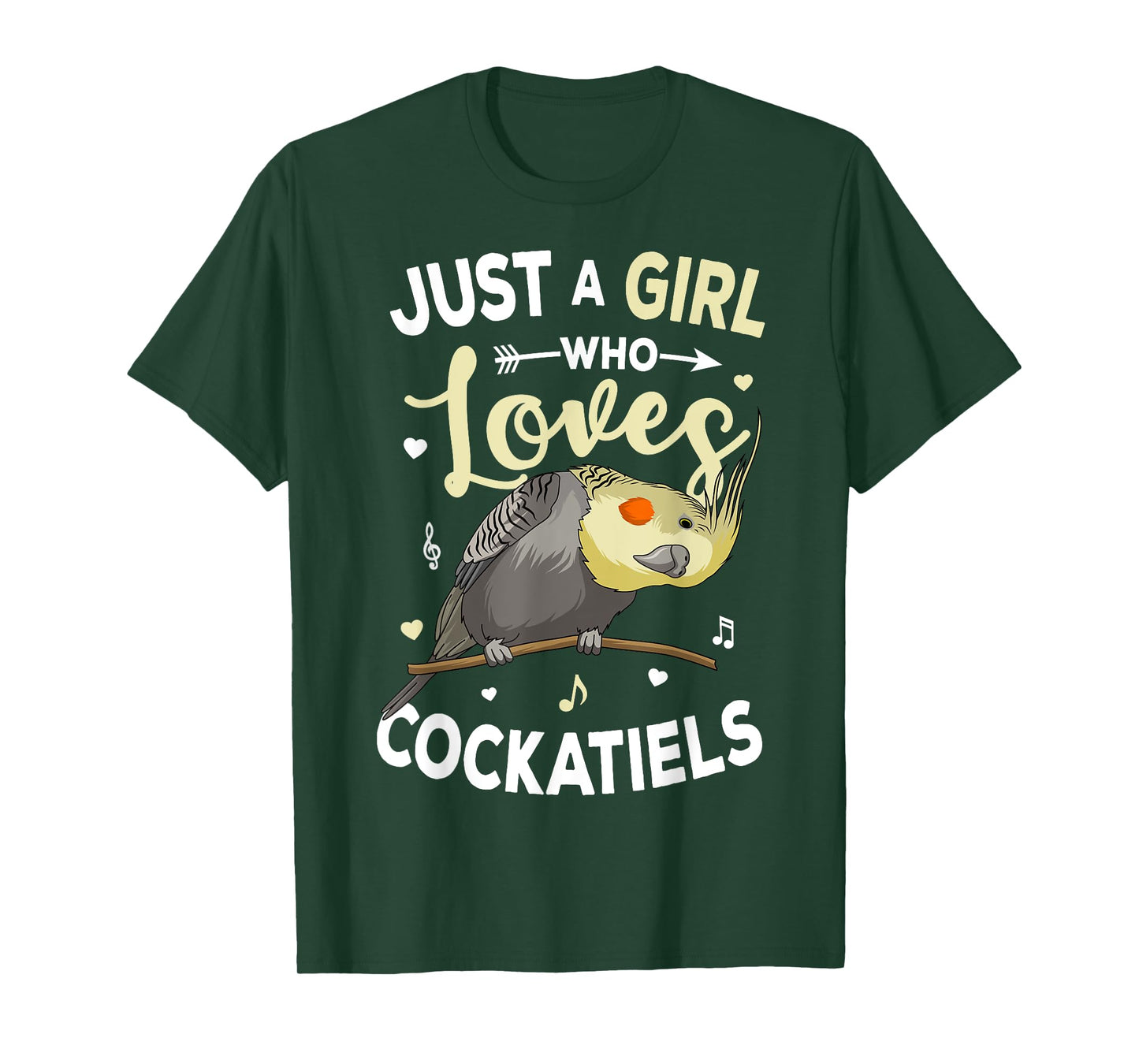 Just a Girl who loves Cockatiels Bird Cockatiel T-Shirt
