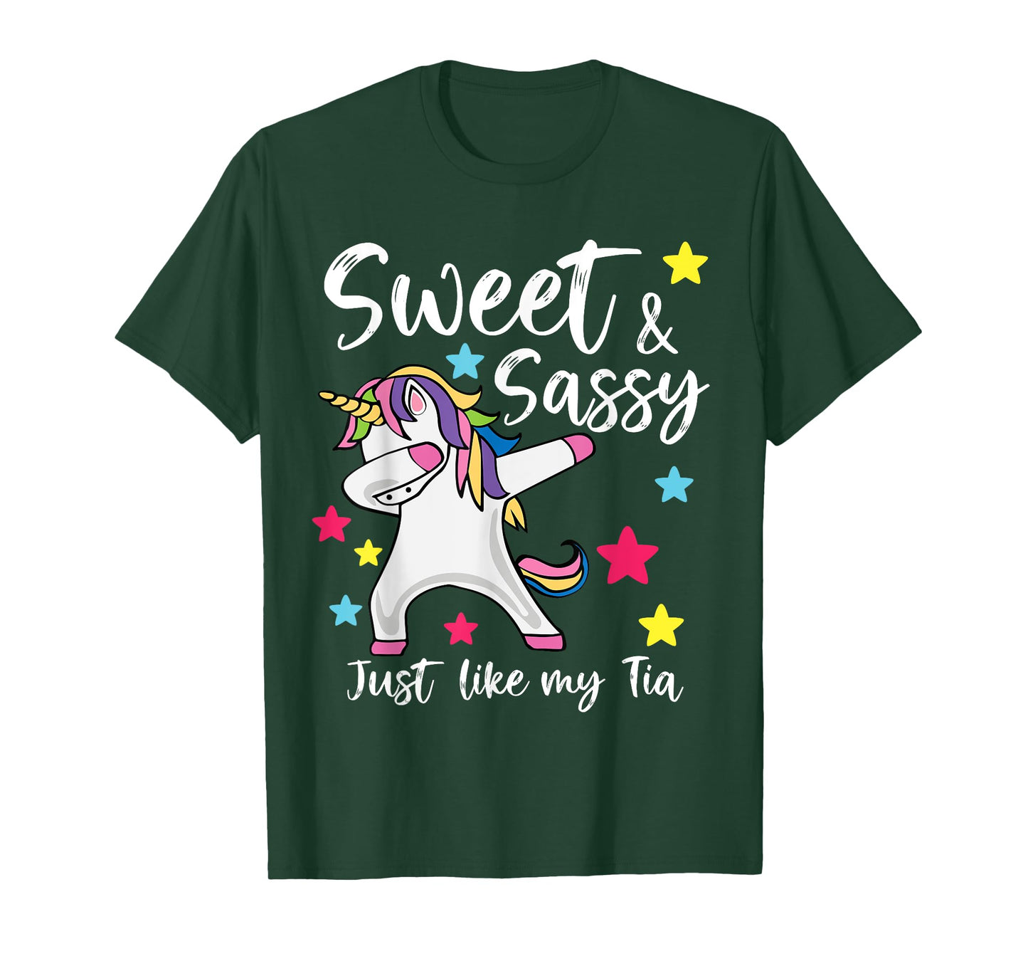 Sweet and Sassy Just Like My Tia Matching Aunt Niece T-Shirt
