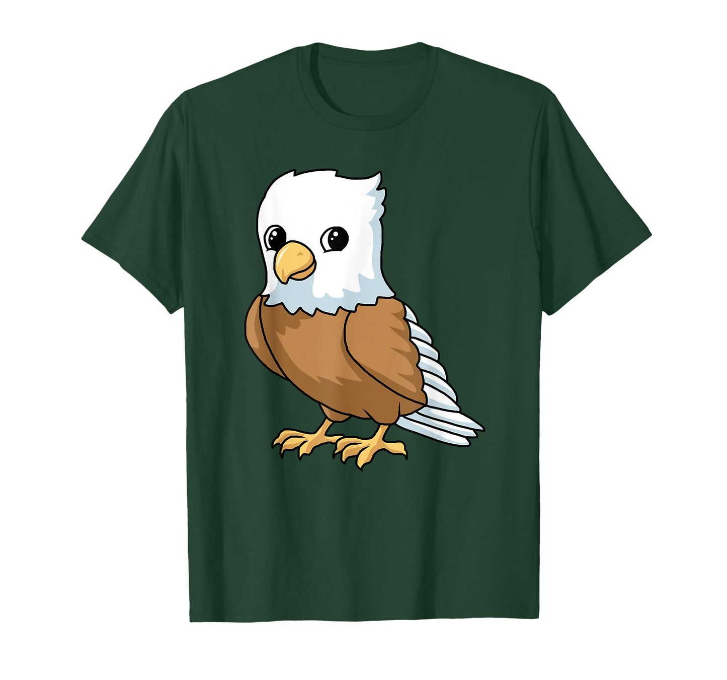 Cute baby eagle as a gift bird drawn painted T-Shirt