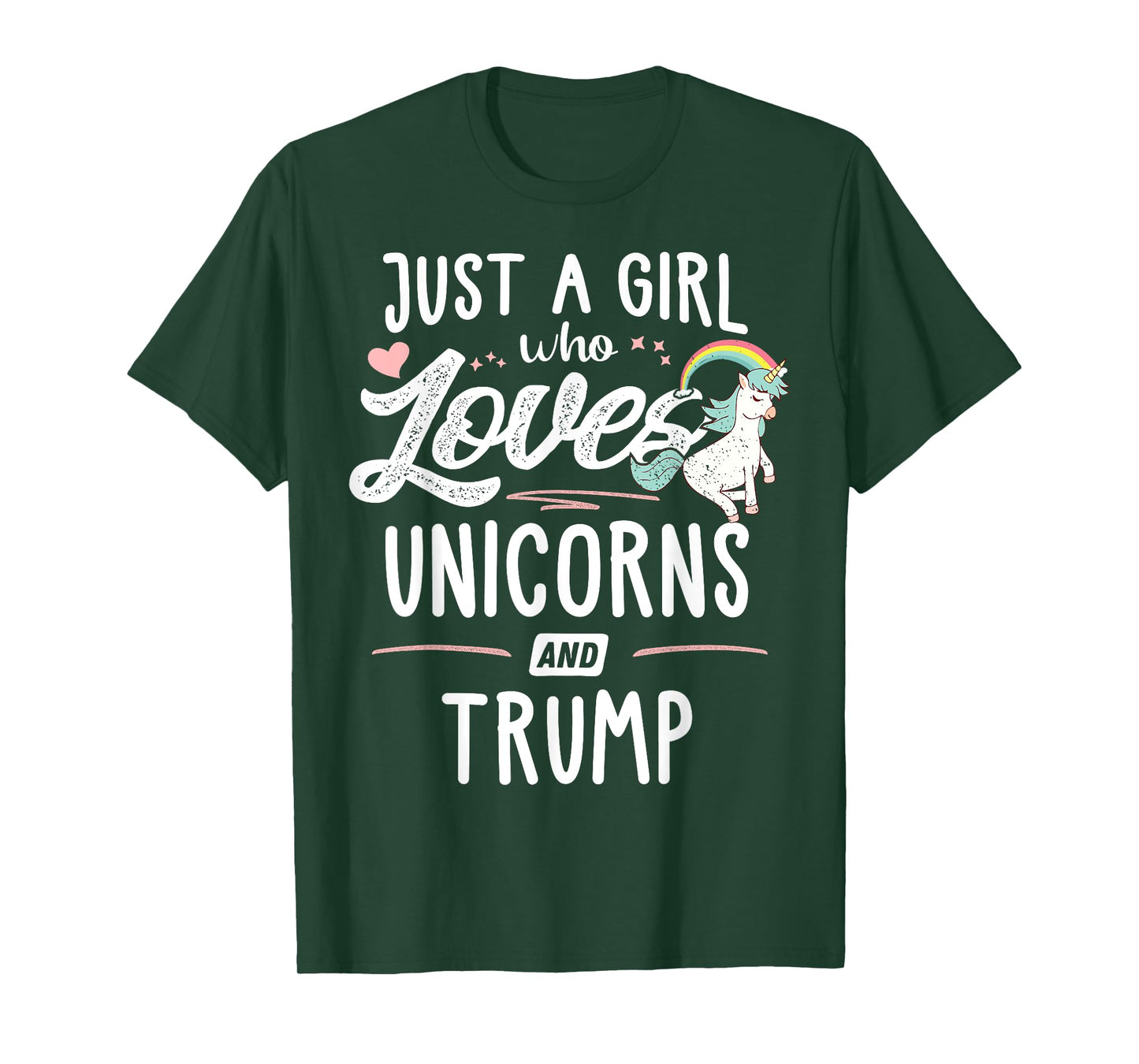 Just A Girl Who Loves Unicorns And Trump Gift Women T-Shirt