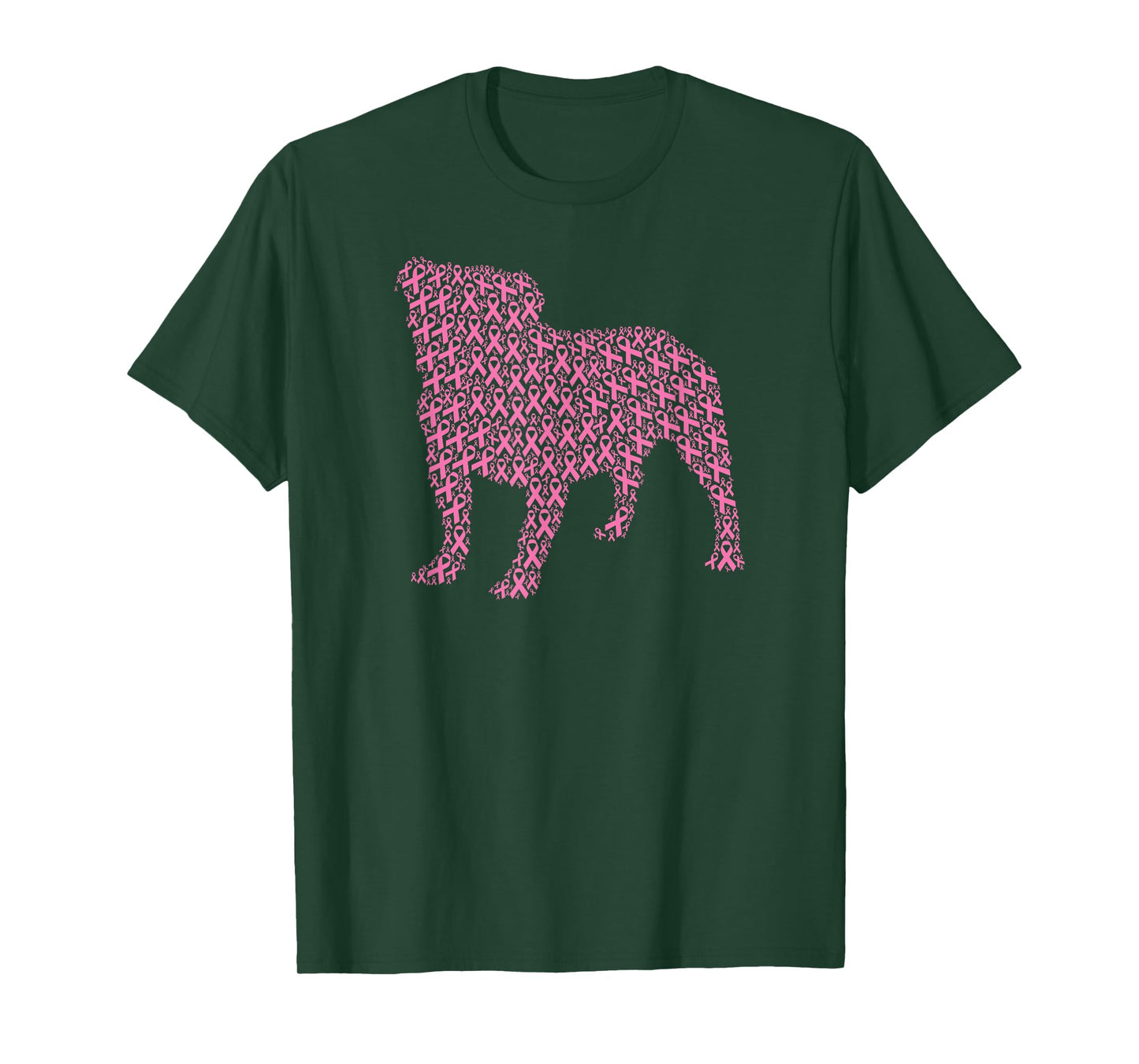 Breast Cancer Awareness Pink Ribbon & Survivor - Bulldog T-Shirt