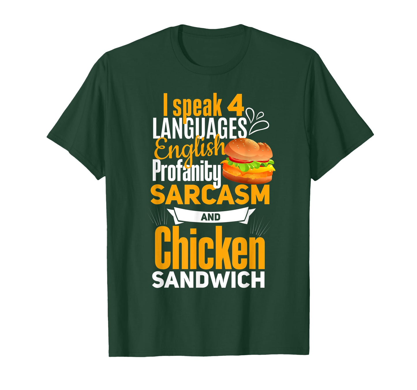 Chicken Sandwich Shirt Joke Chicken Burger Lover T-Shirt