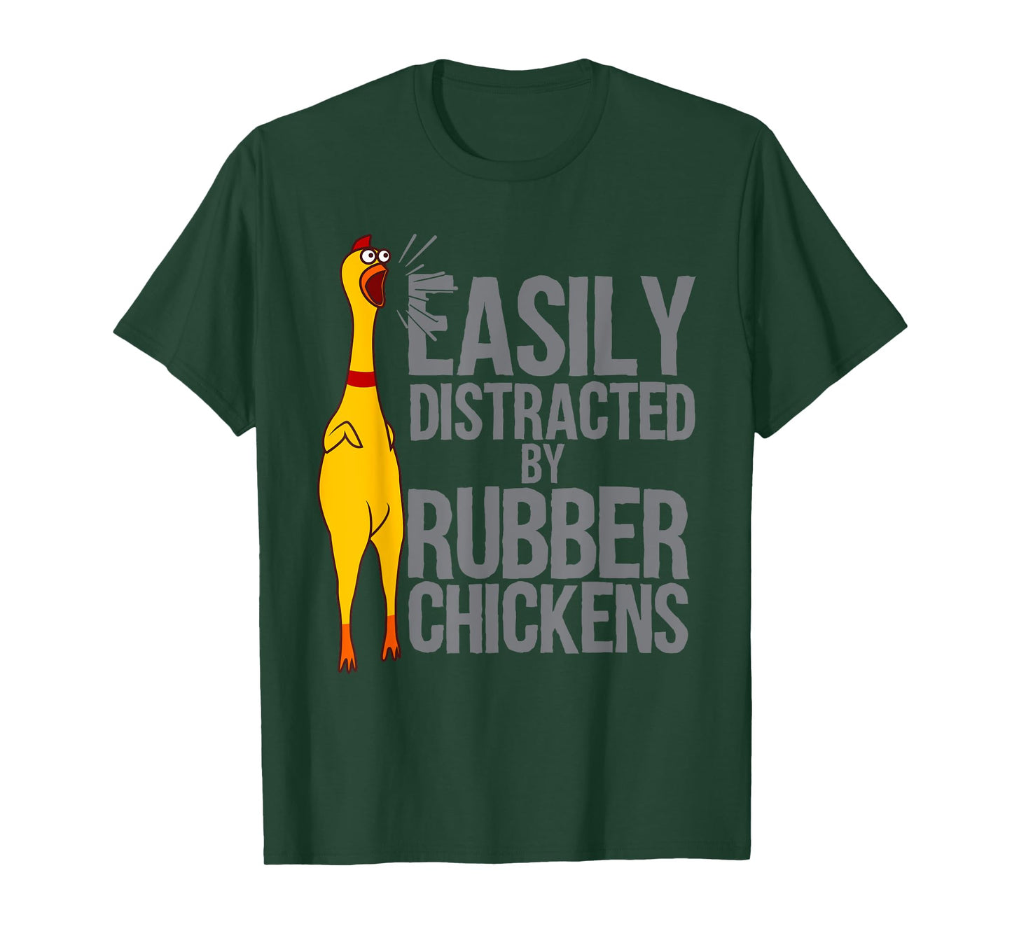 Funny Rubber Chicken Art For Men Women Giant Rubber Chicken T-Shirt