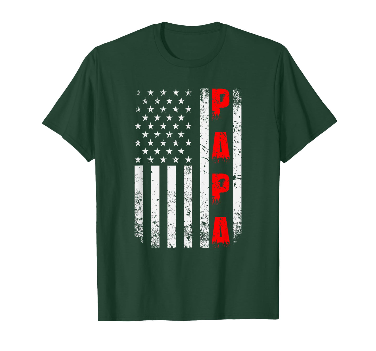 US Flag Papa Father T-Shirt