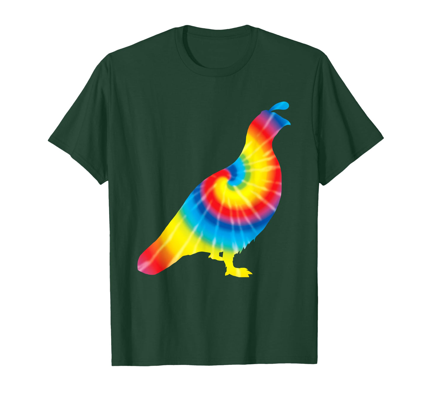Tie Dye Partridge Rainbow Print Bird Quail Hippie Peace Gift T-Shirt