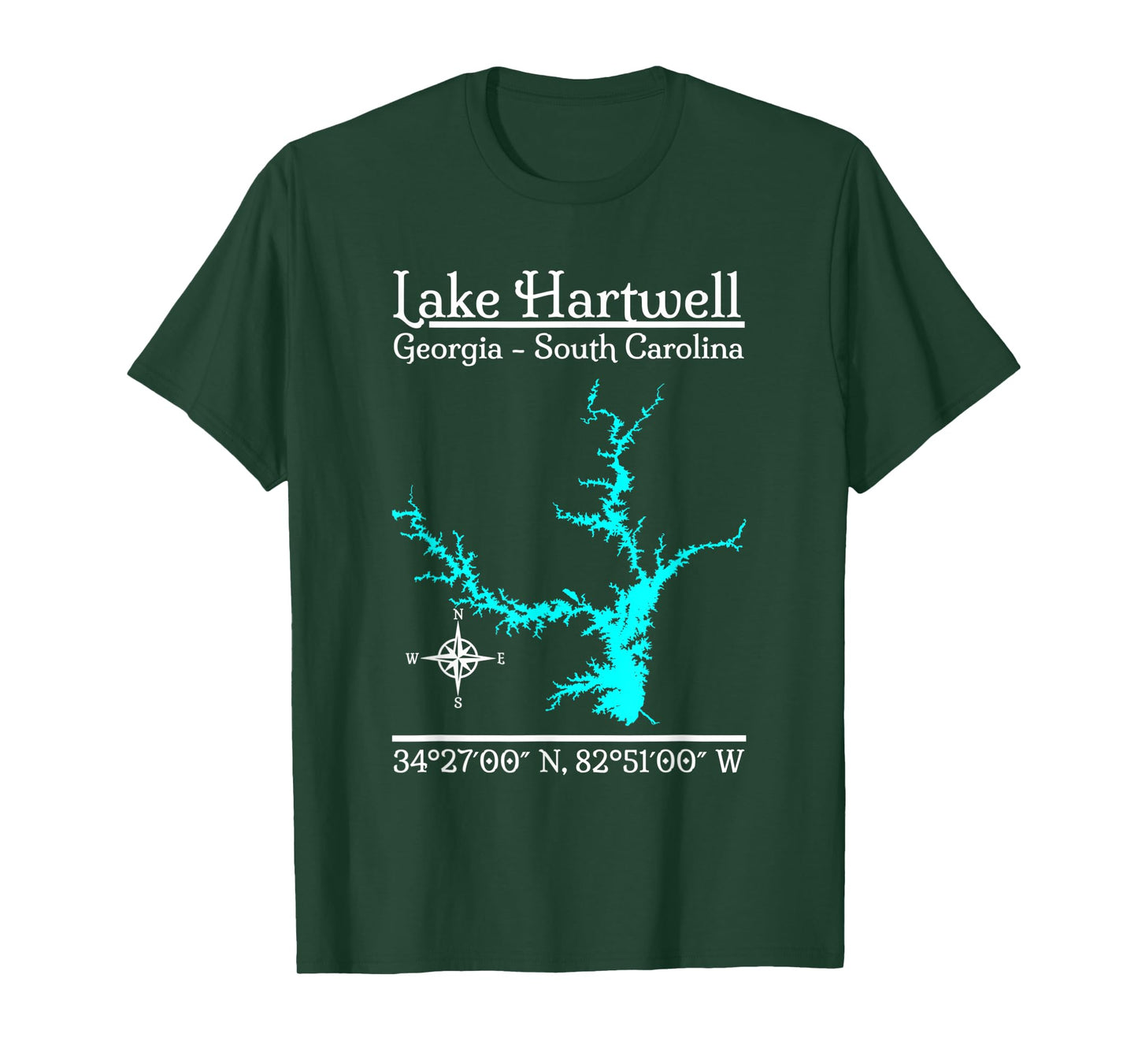 Lake Hartwell - Georgia, South Carolina T-Shirt