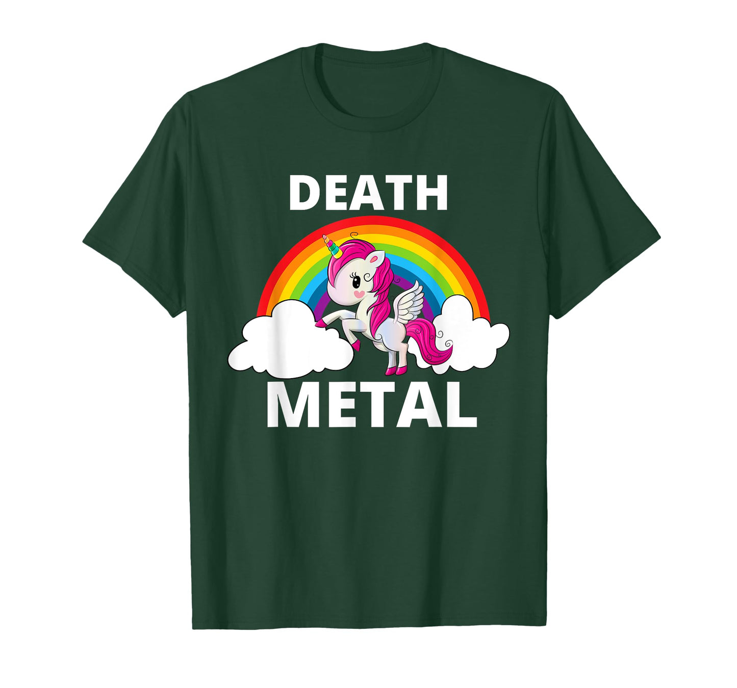 Death Metal Unicorn Rainbow Heavy Metal T-Shirt