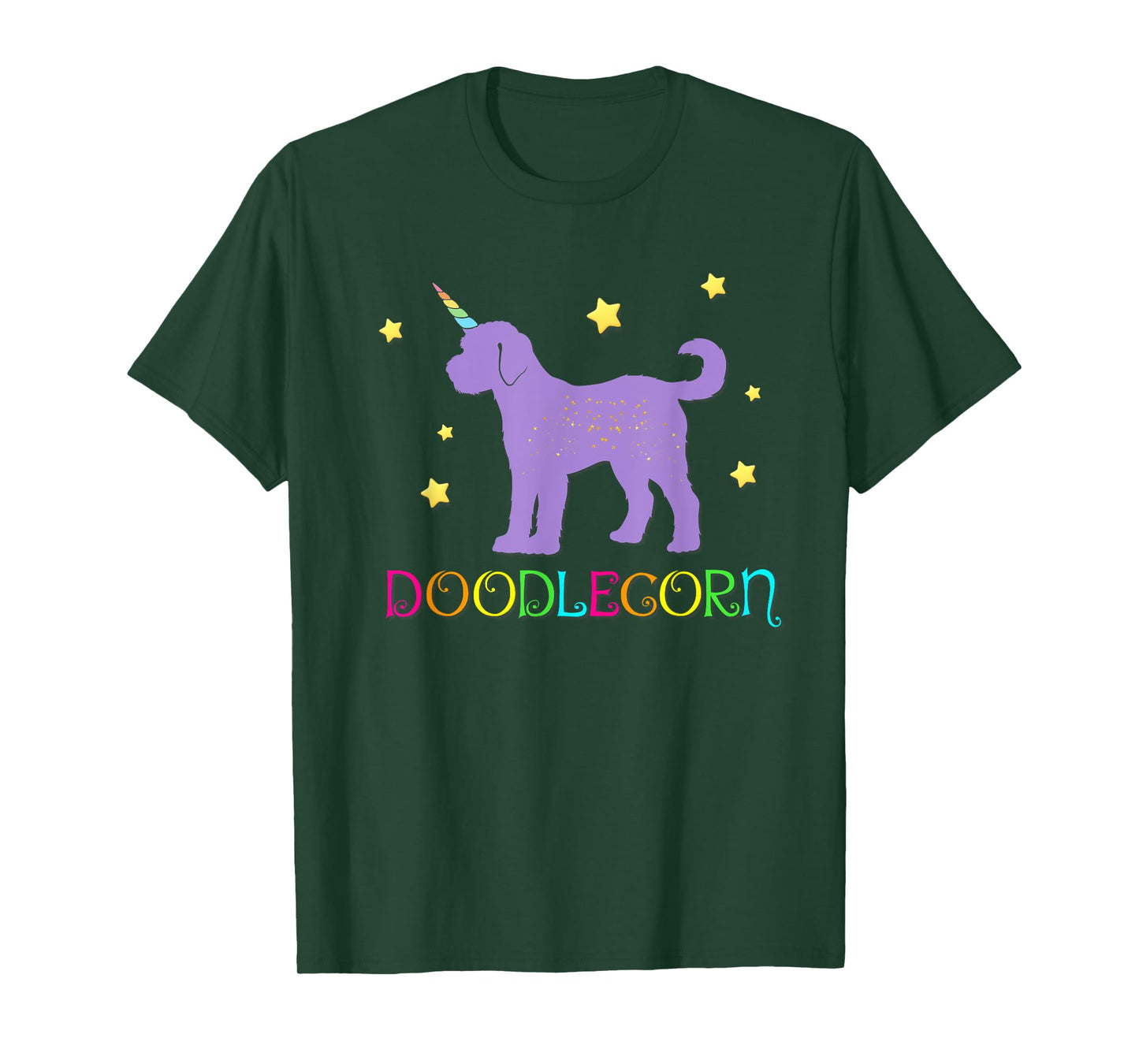 Doodlecorn Doodle Dog Unicorn Aussiedoodle Sheepadoodle Men Women Kids T-Shirt