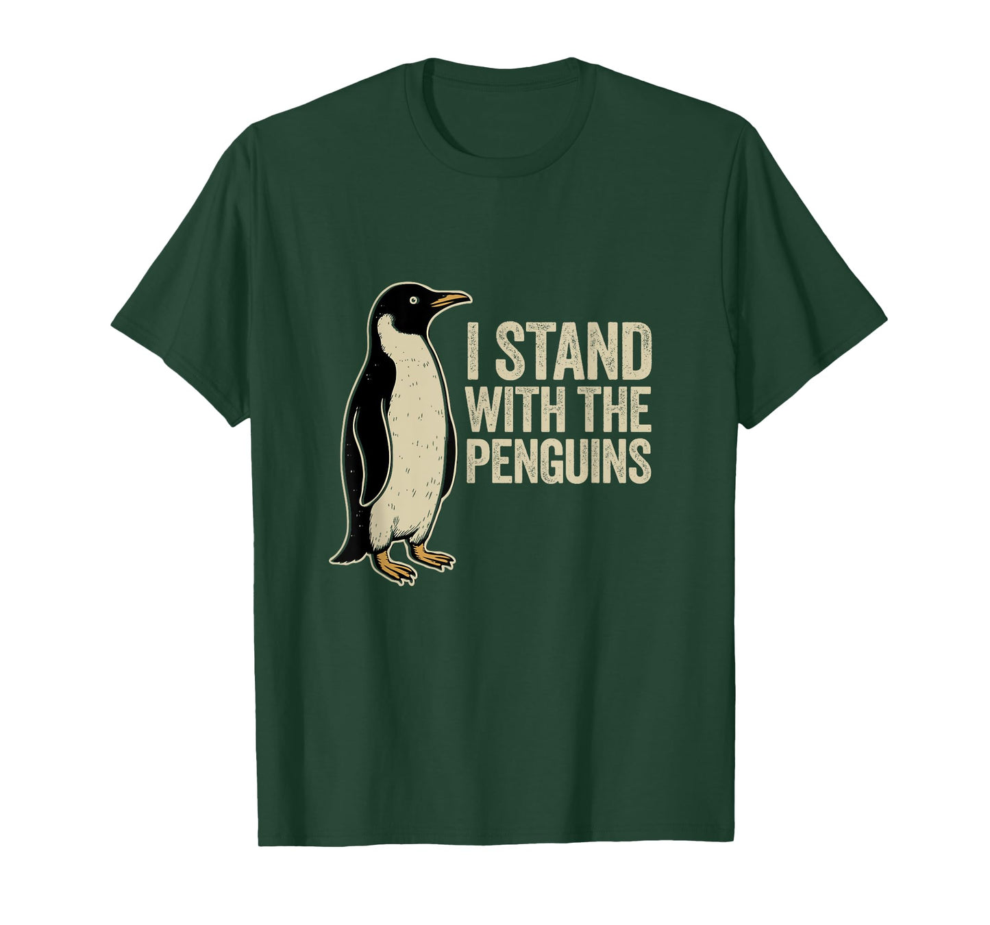 I Stand With The Penguins Vintage Protest Statement T-Shirt
