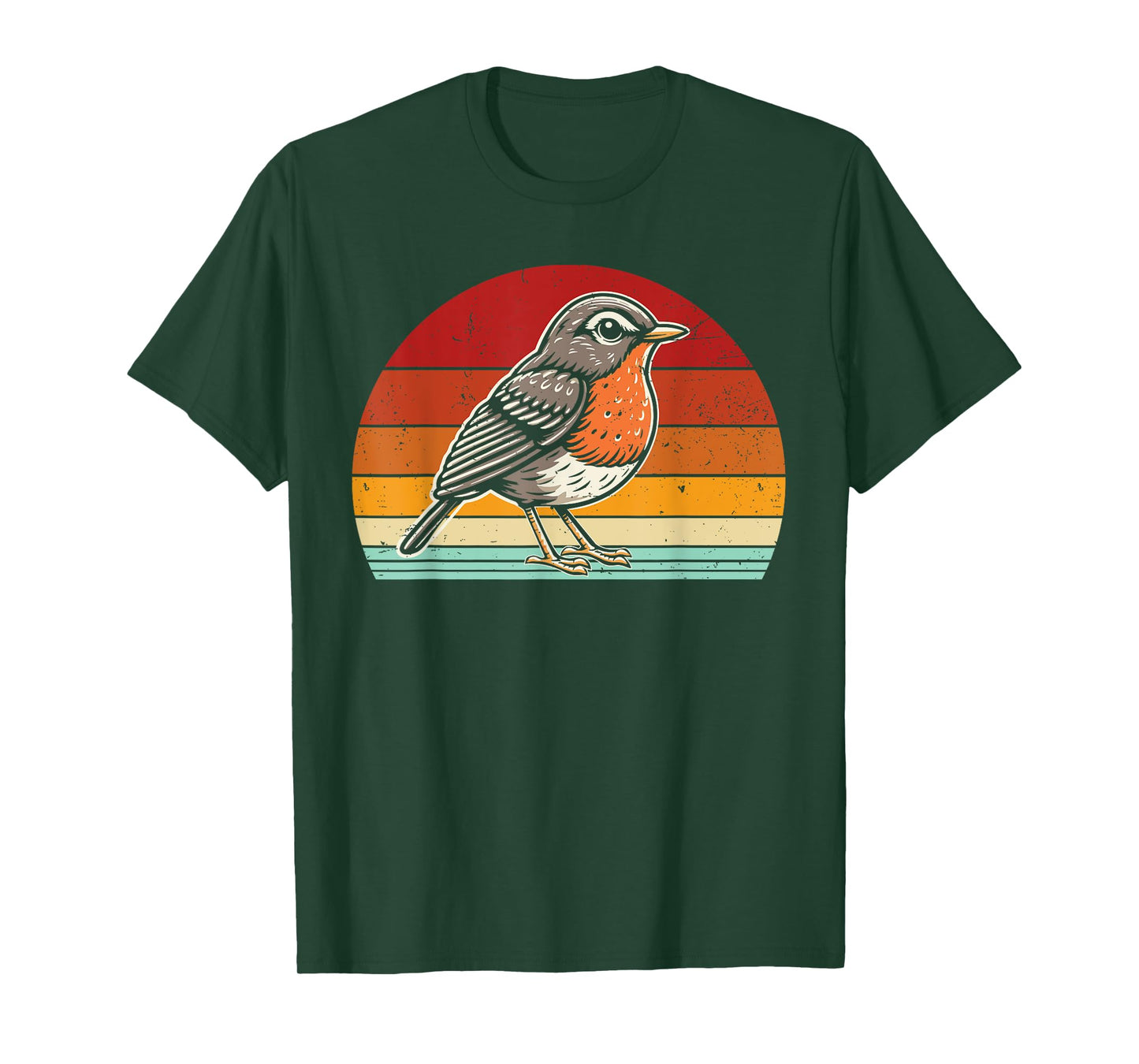 American Robin Retro T-Shirt