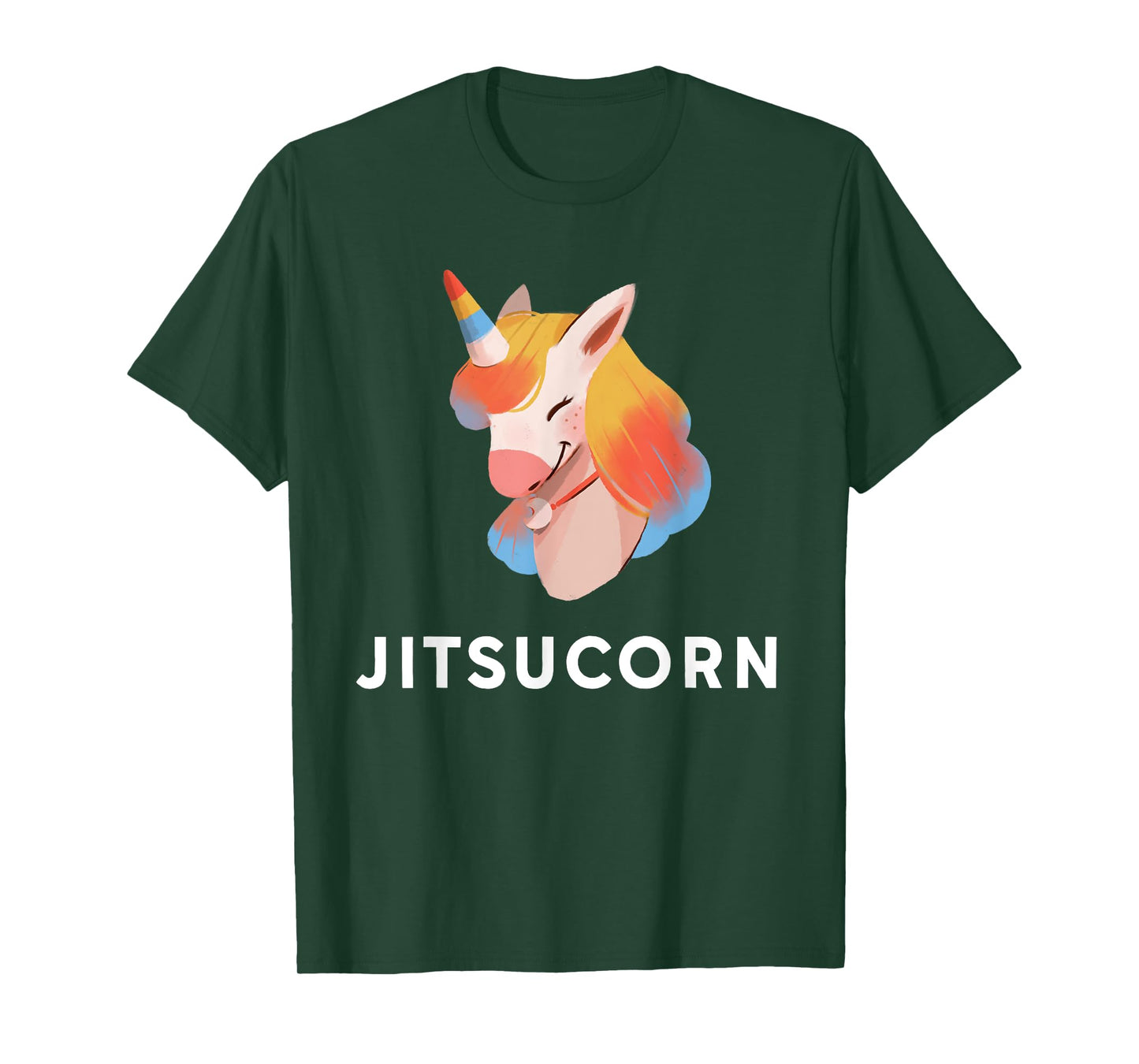 Jitsucorn Jiu-Jitsu Unicorn Funny Martial Arts Girl T-Shirt