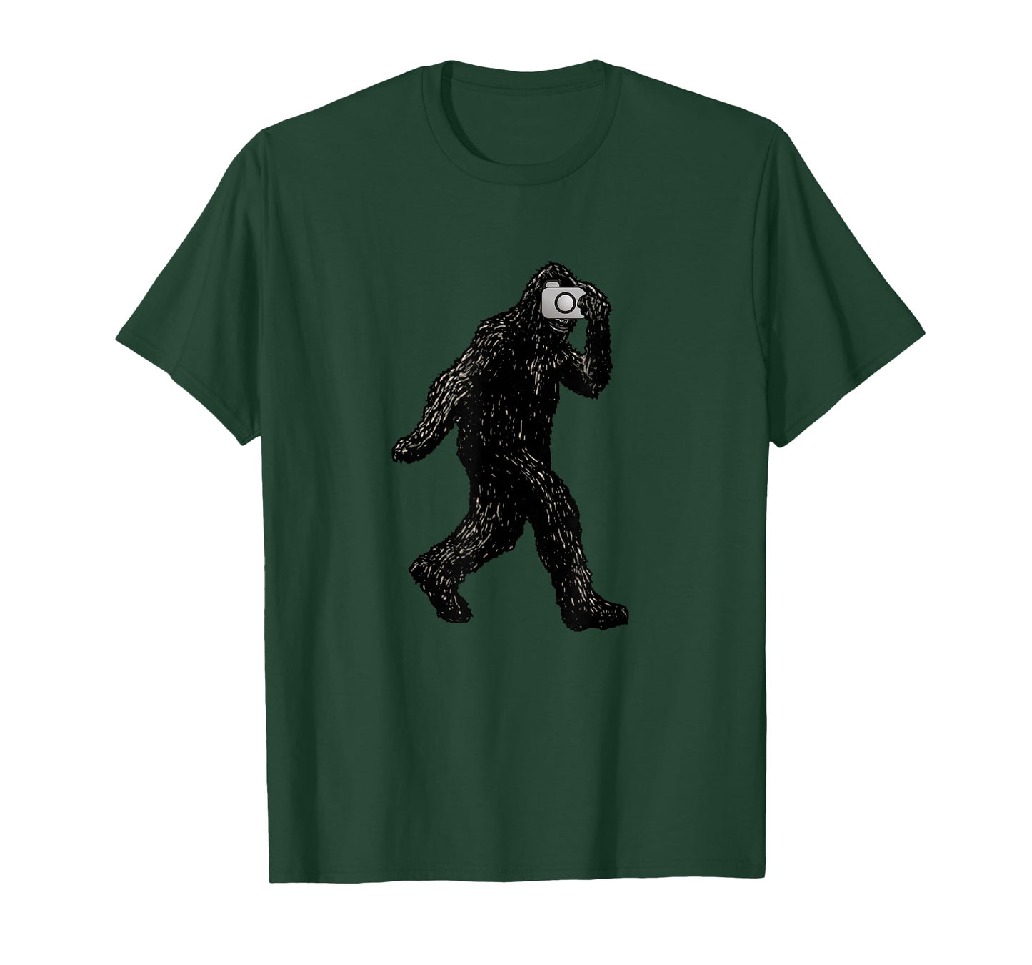Bigfoot With Camera - Funny Photography Selfie T-Shirt
