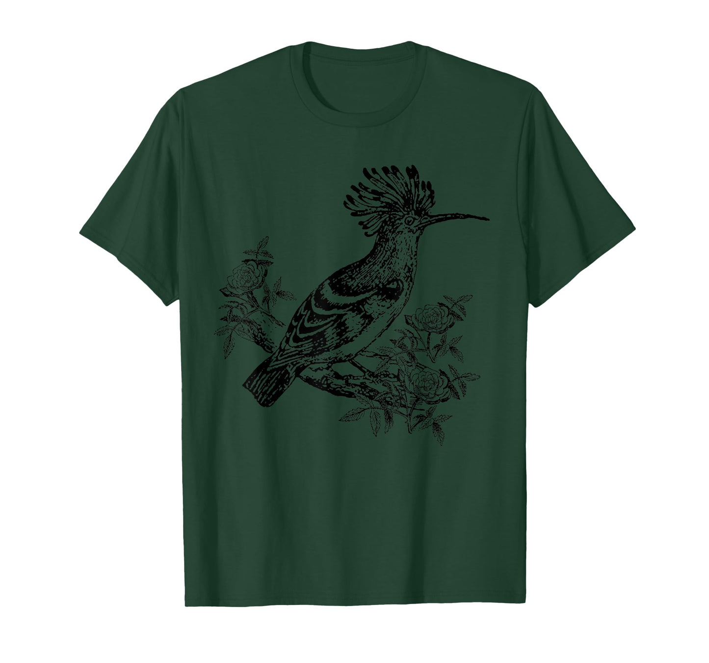 Hoopoe Bird in Tree for Birders T-Shirt