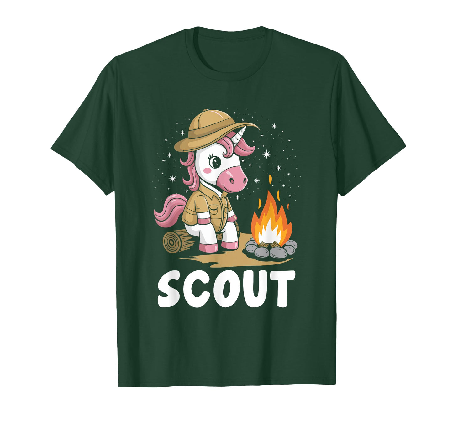 Unicorn Scout Camping Scouting Scouts Camper T-Shirt