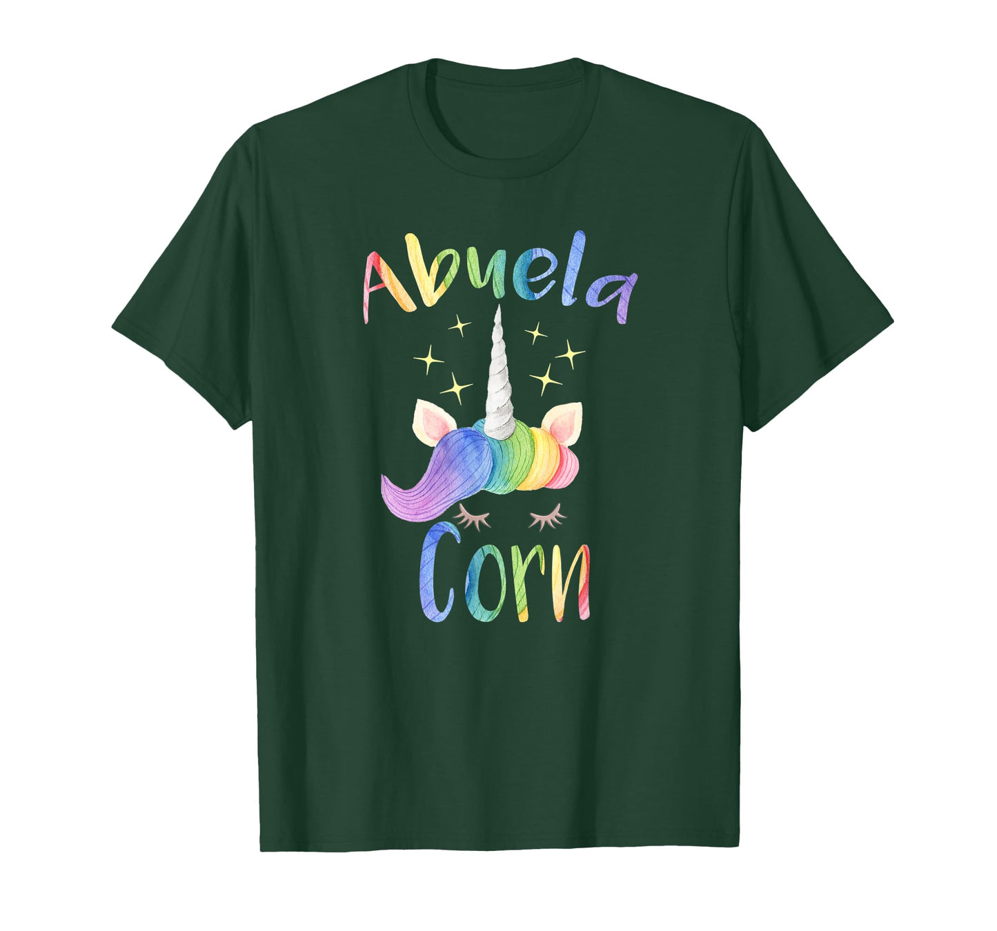 Abuelacorn Spanish Grandma Funny Unicorn T-Shirt