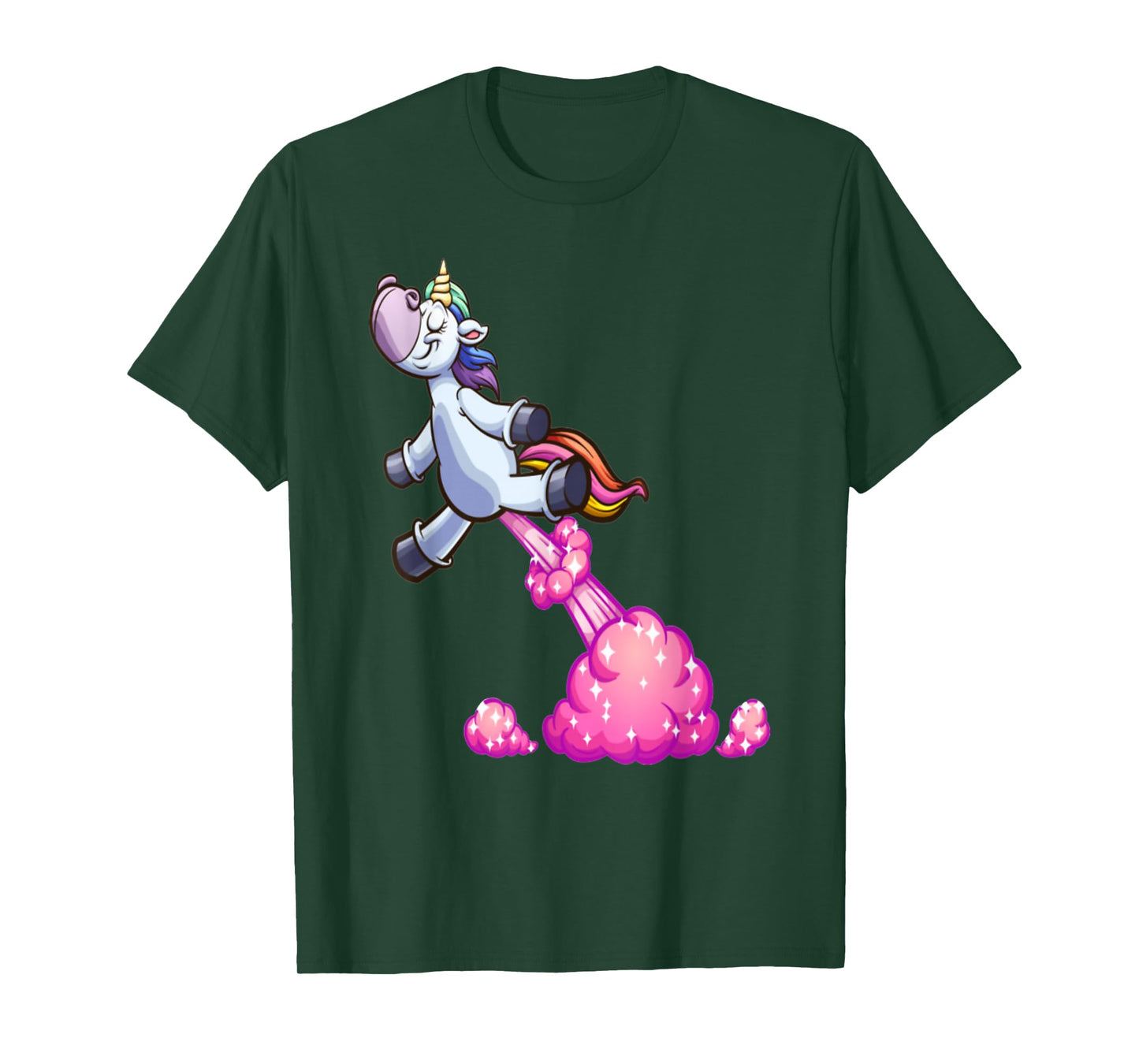 Farting Unicorn Funny Unicorn Rainbow Farts T-Shirt