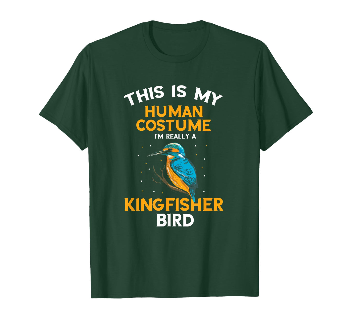 Kingfisher Bird Human Costume Birding Bird Watching Nature T-Shirt