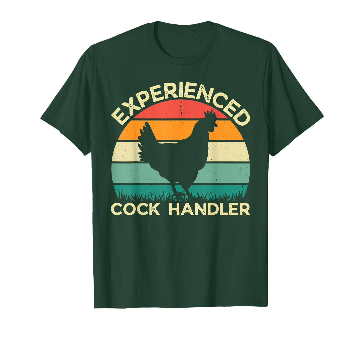 Vintage Experienced Cock Handler Inappropriate Adult T-Shirt
