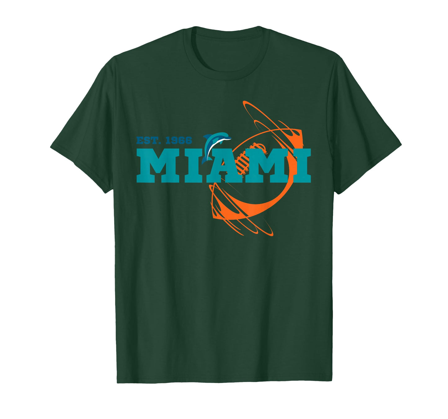Miami EST 1966 Sports Team Athletic Ball Novelty T-Shirt