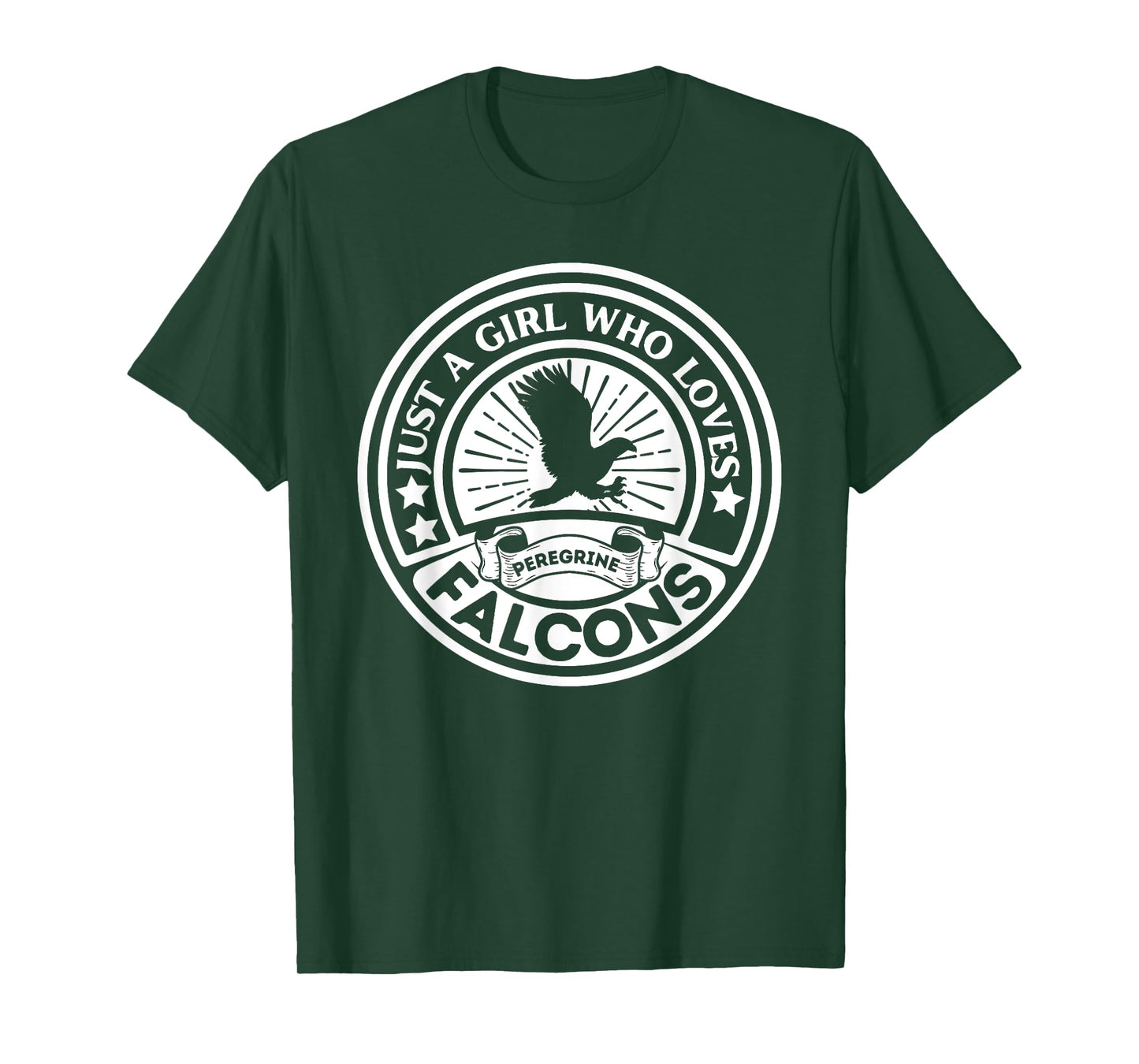 Just A Girl Who Loves Peregrine Falcons Birds Kids Falcon T-Shirt