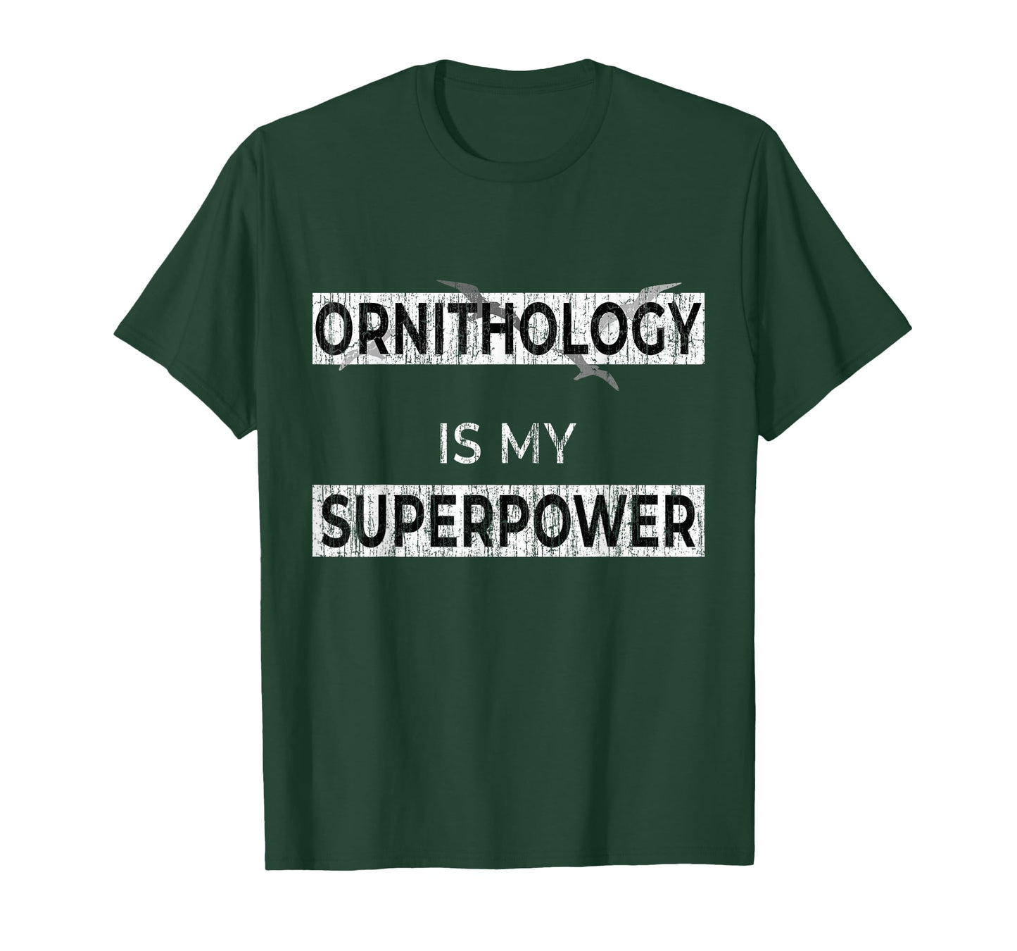 Ornithology Gift Shirt Funny Bird Watching Shirt Distressed T-Shirt