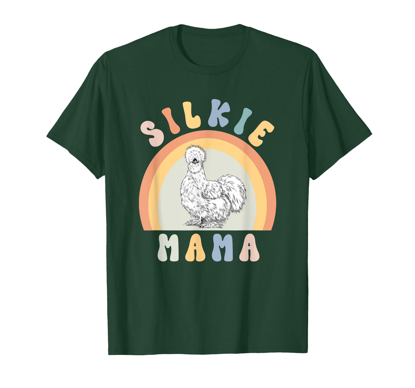 Silkie Mama Silky Chicken Mom Farm Animal Lovers T-Shirt