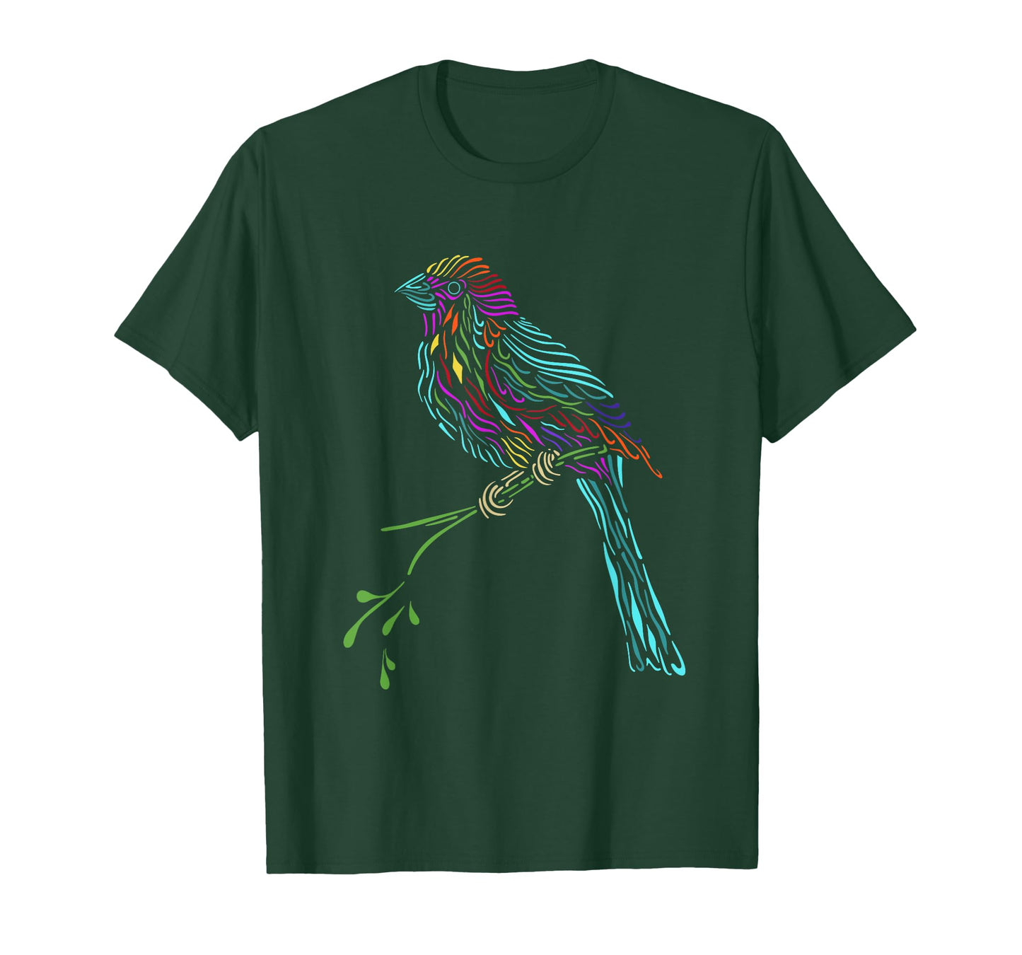 Birdwatcher Colourful Bird Watching Parrot Budgie T-Shirt