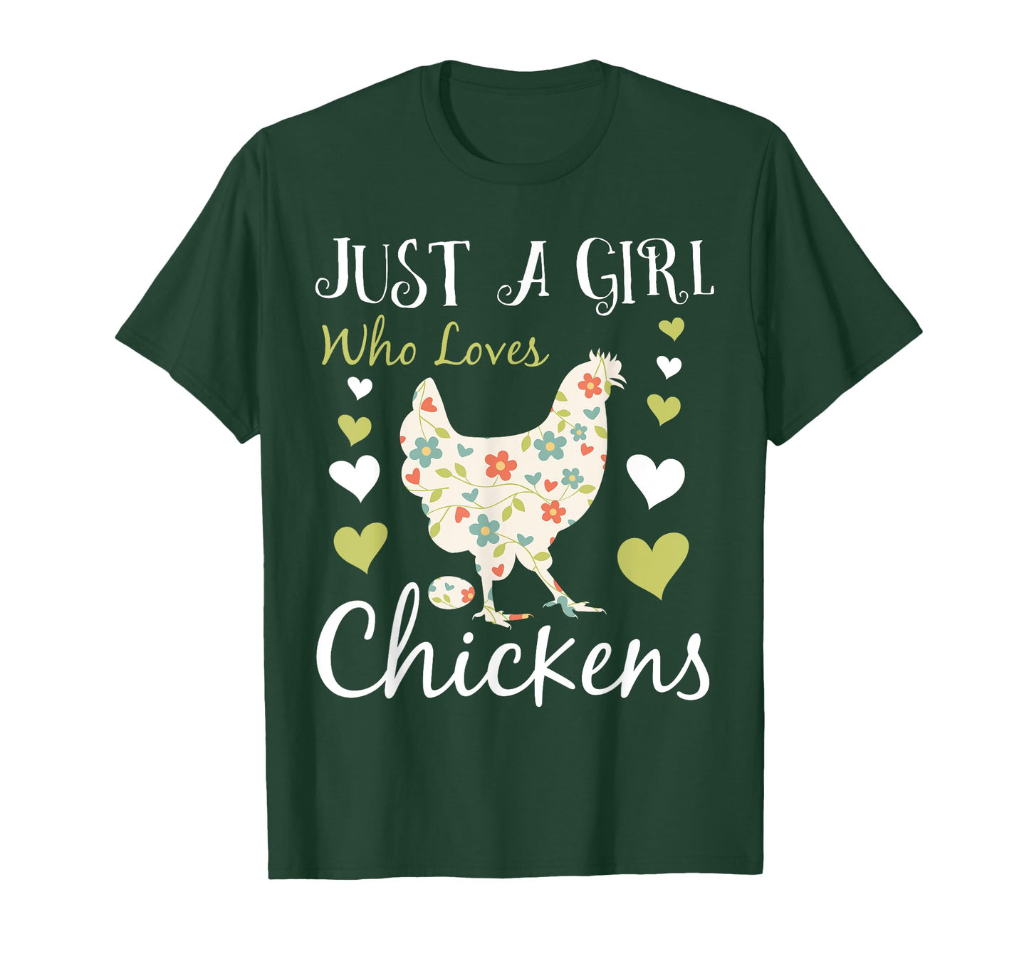 Cool Chicken Design For Women Girls Chicken Farmer Lovers T-Shirt