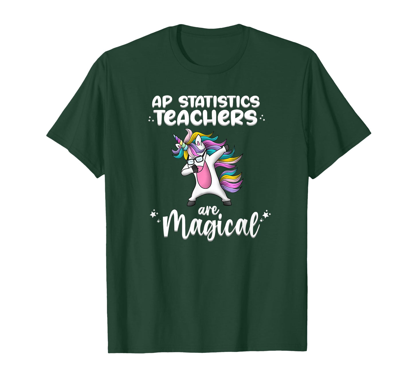 Unicorn Girl AP Statistic Teacher Gift Love Awesome Funny T-Shirt