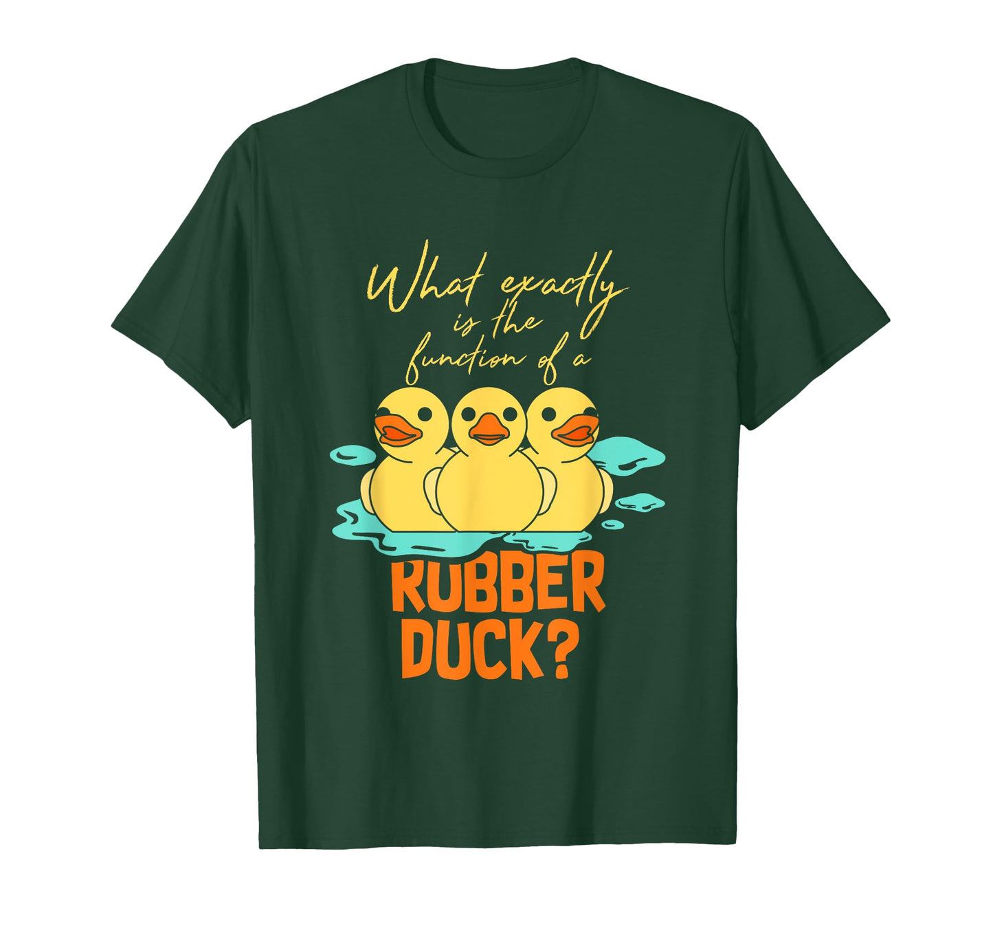 Rubber Duck Funny Animal Gift Idea Unisex-Kids T-Shirt Black Small Classic Fit Short Sleeve Crew Neck T Back All Seasons